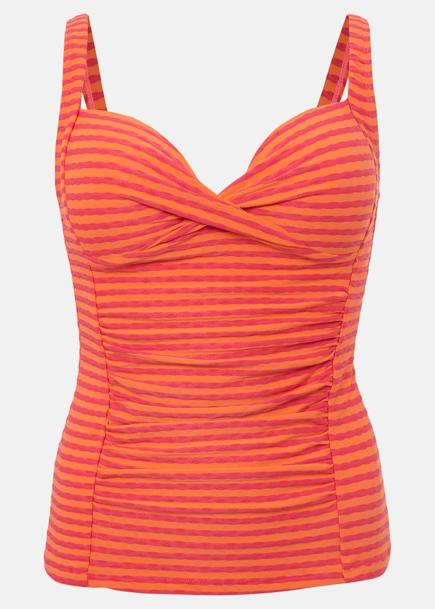 Thea Striped Tankini Top