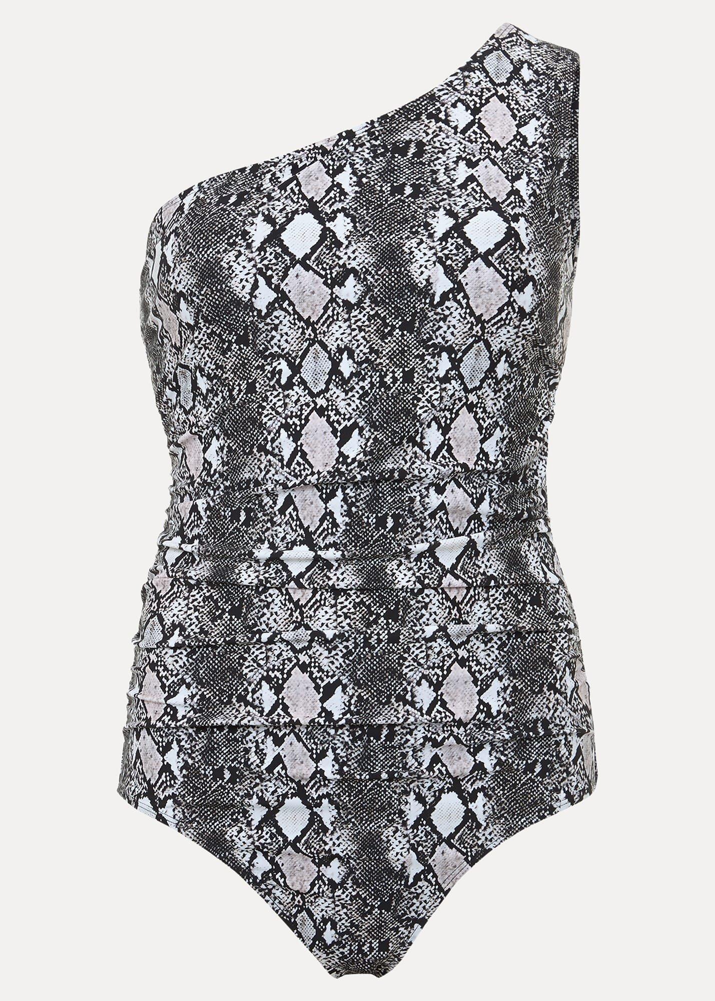 Semira Snake One Shoulder Swimsuit