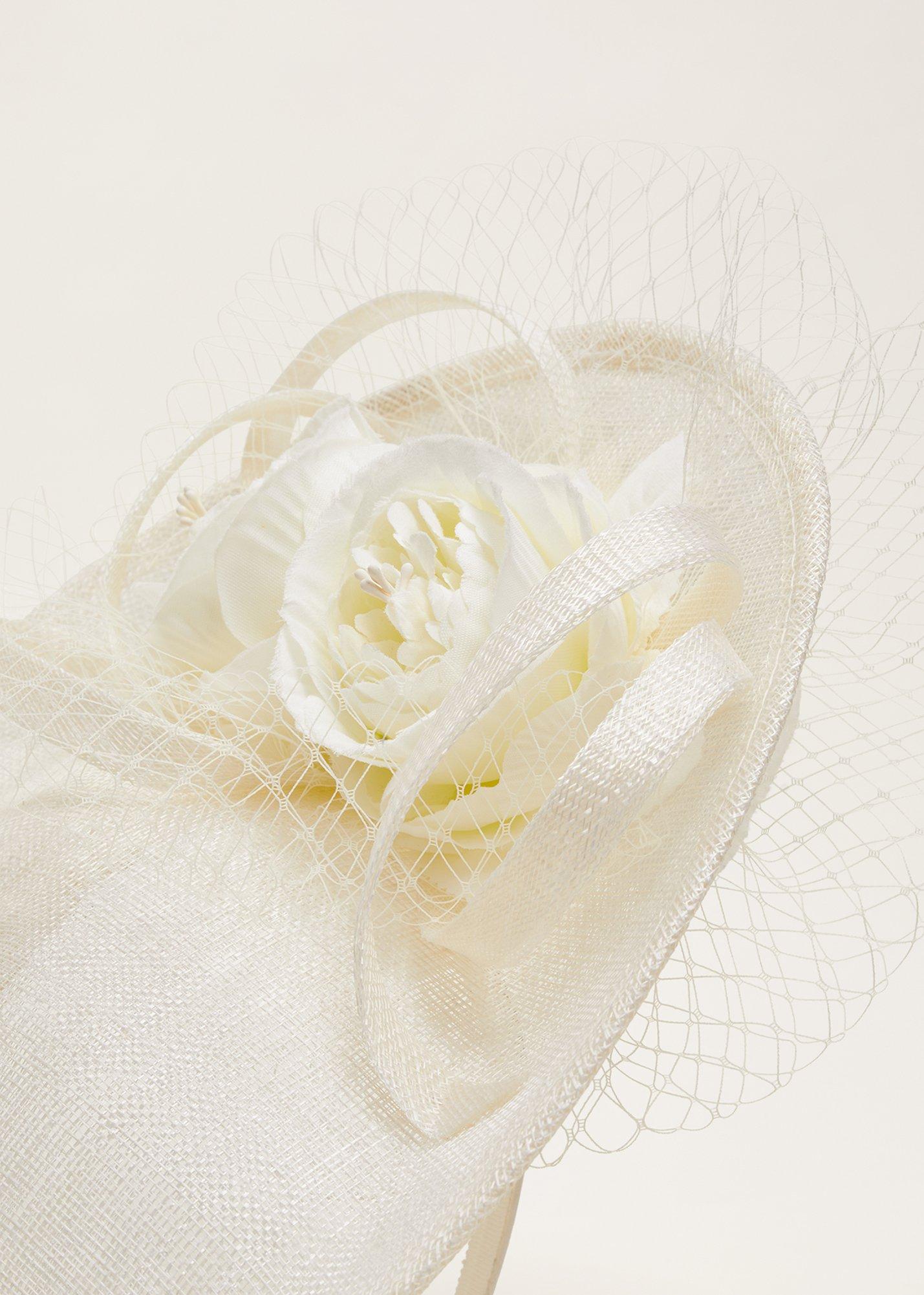 Ivory Flower Fascinator