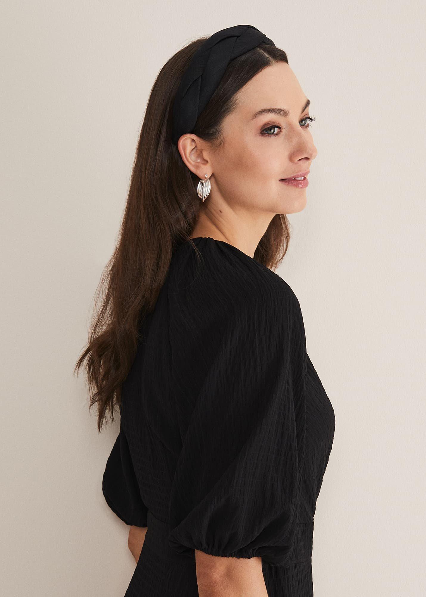 Black Plaited Headband