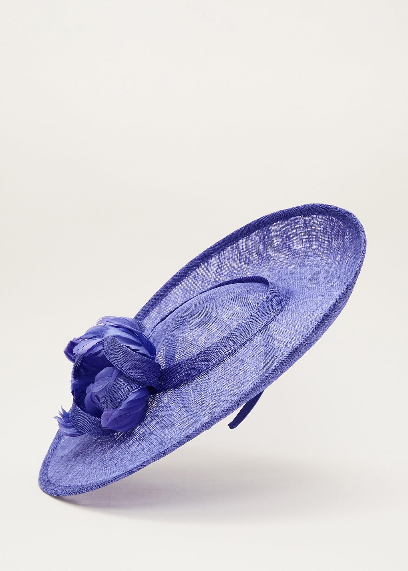 Feather Flower Large Disc Fascinator