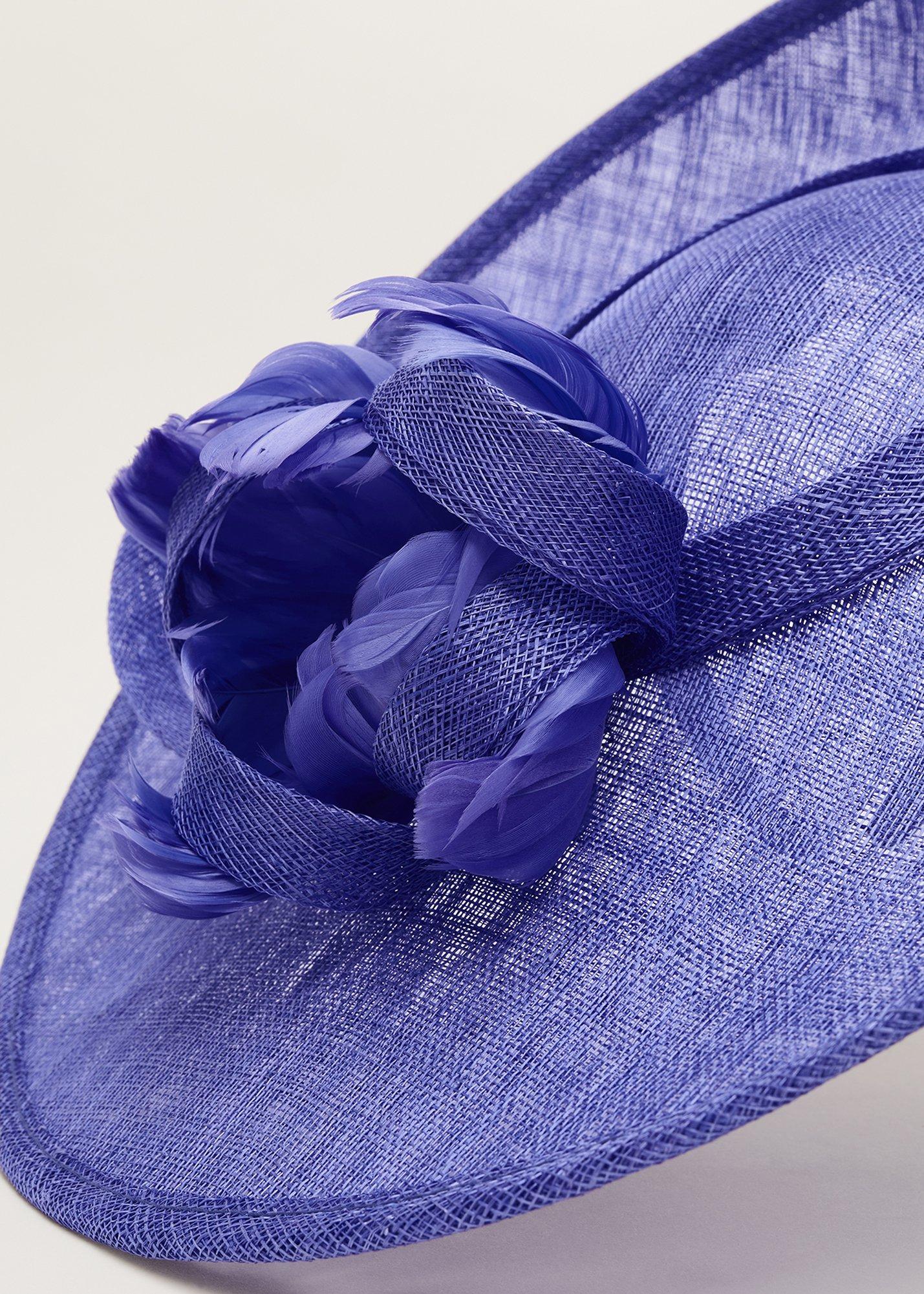Feather Flower Large Disc Fascinator