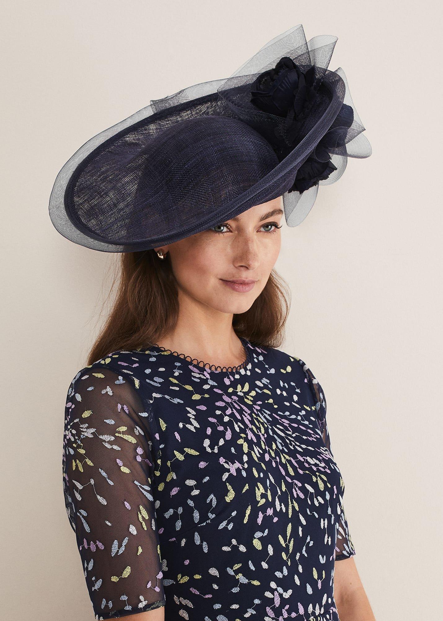 Oversized Floral Under Brim Fascinator