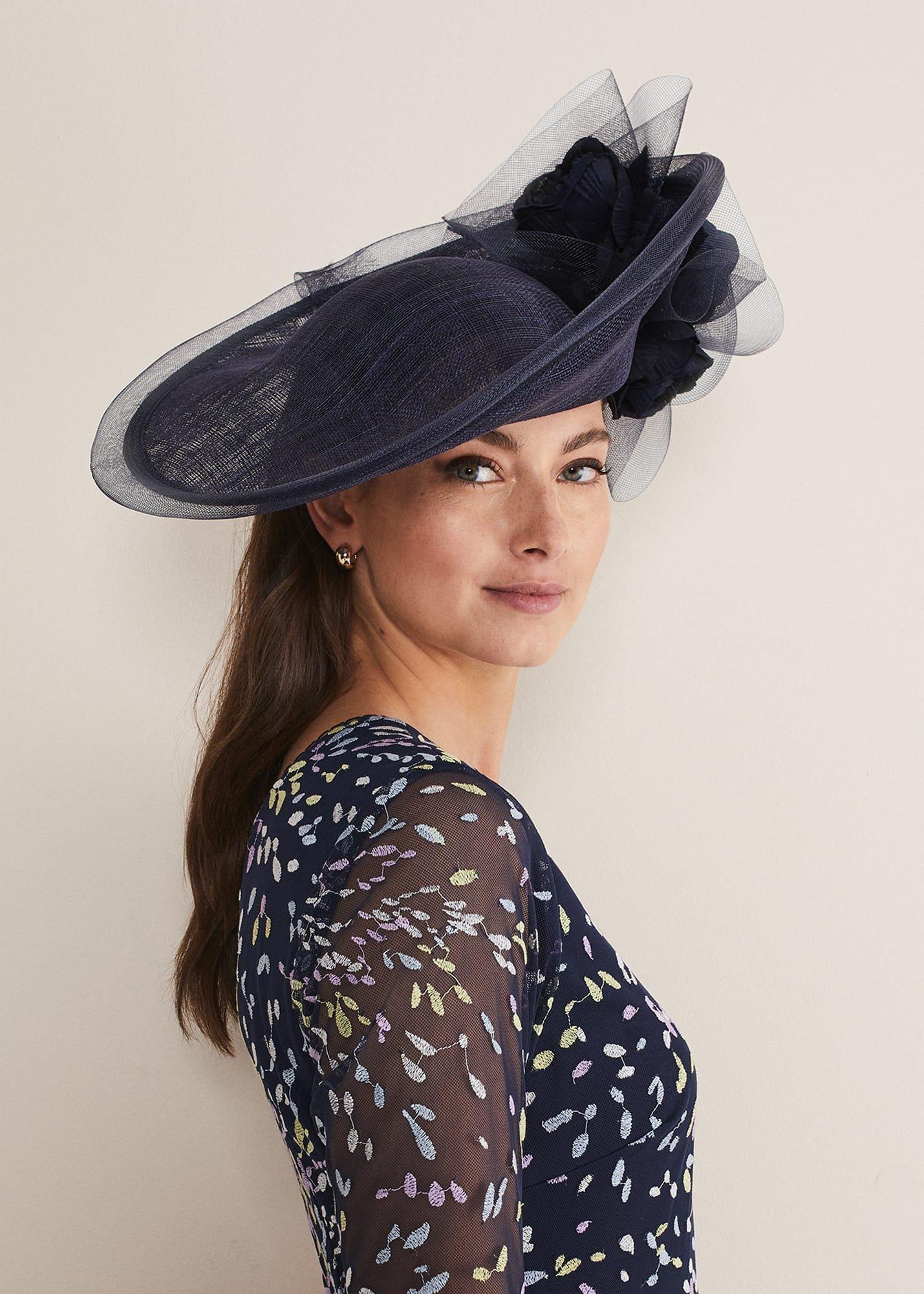 Oversized Floral Under Brim Fascinator