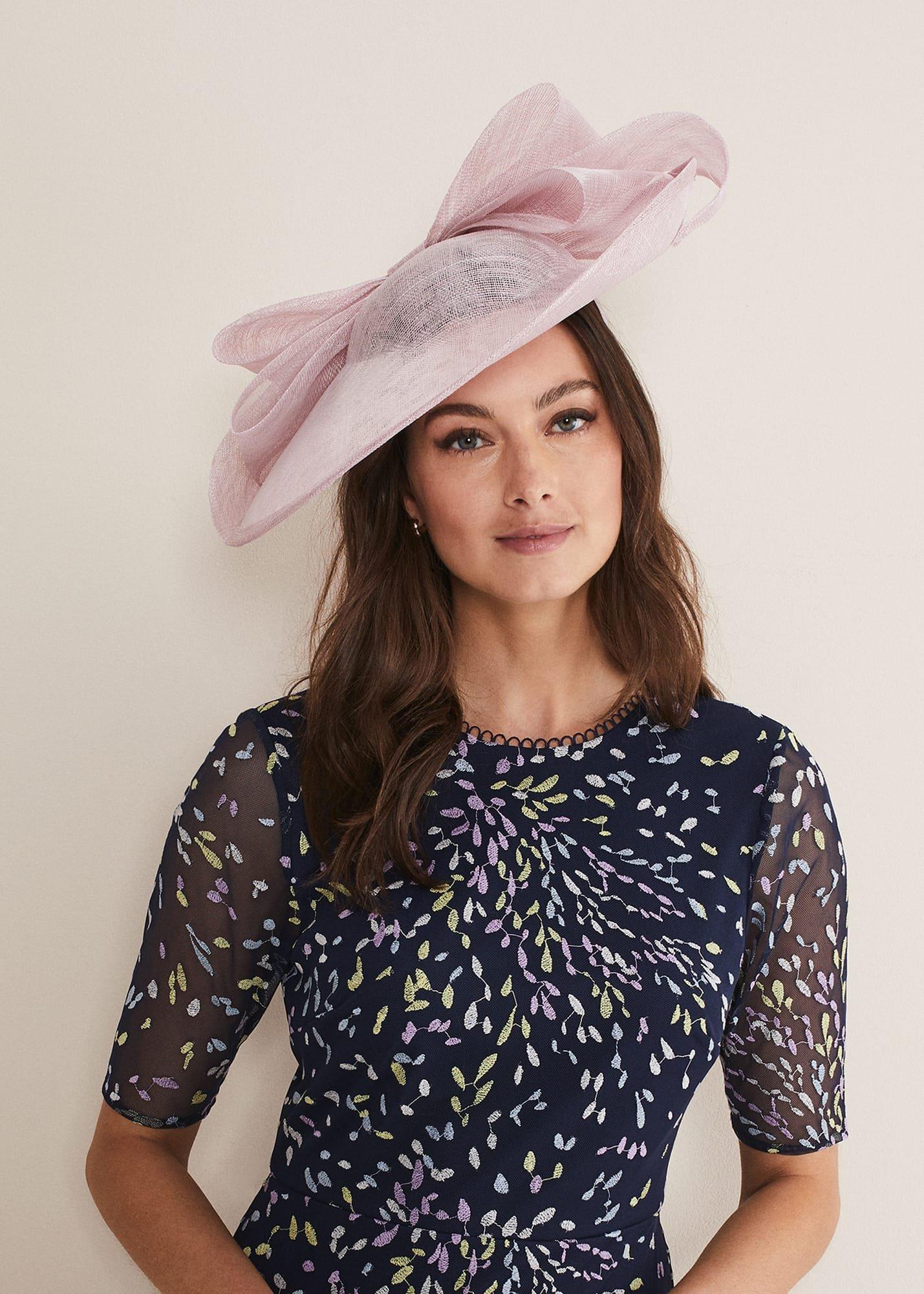 Blush Pink Bow Hat Fascinator