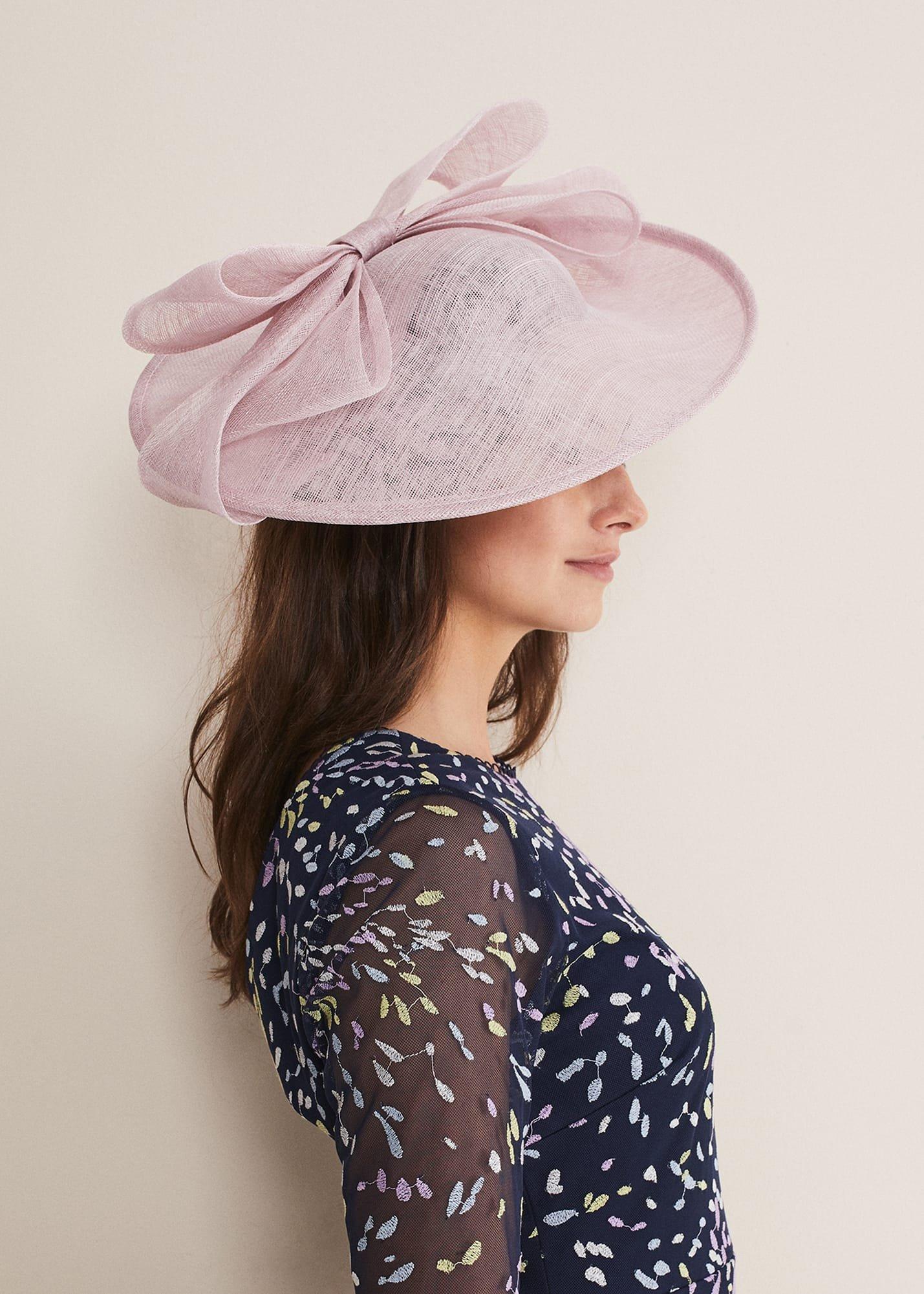 Blush Pink Bow Hat Fascinator