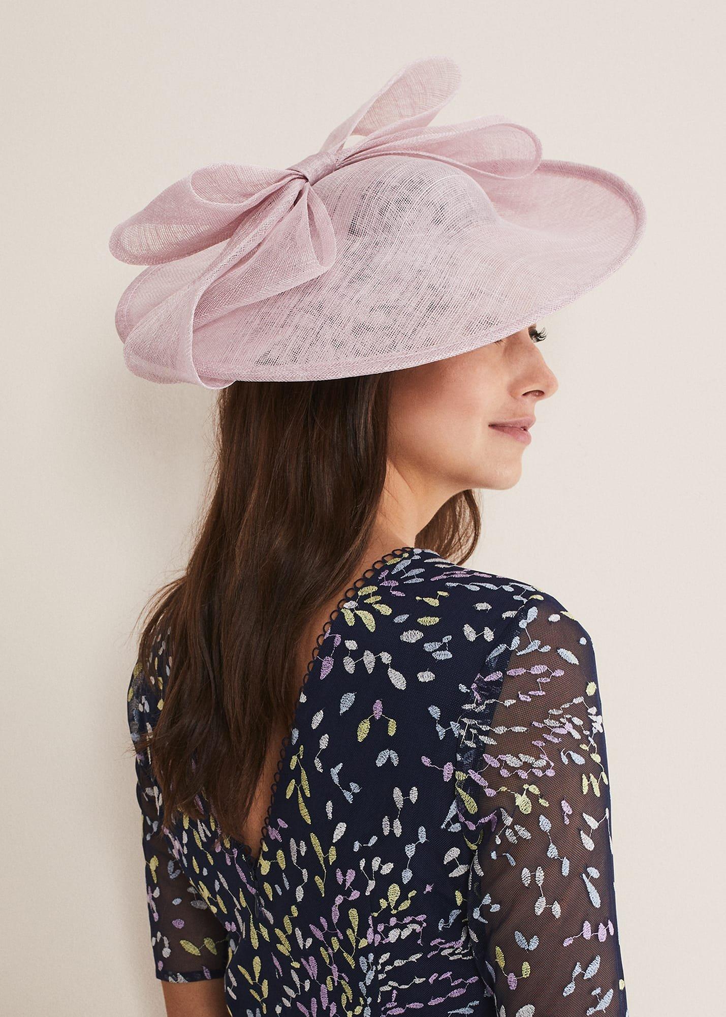 Blush Pink Bow Hat Fascinator