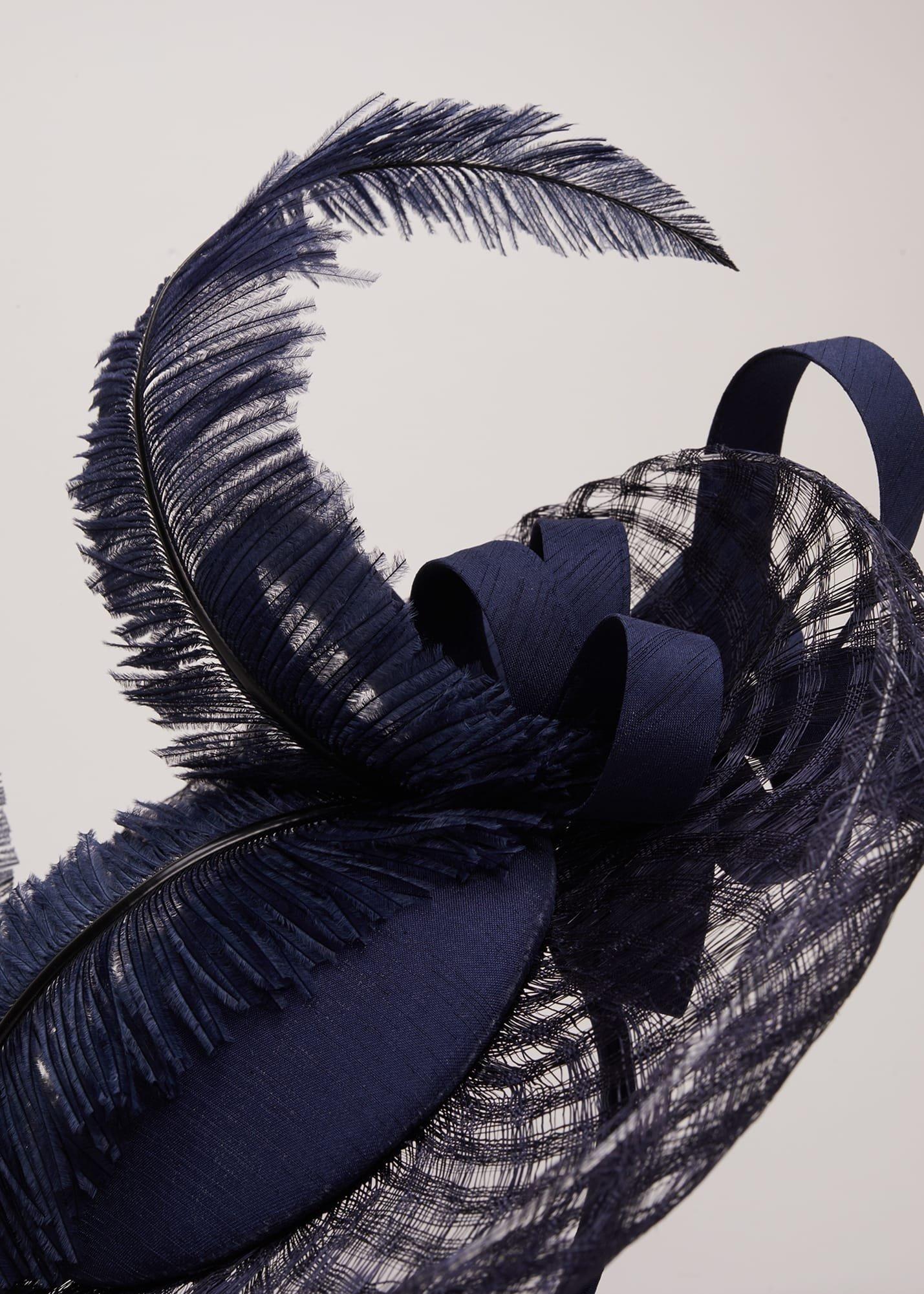 Navy Fascinator