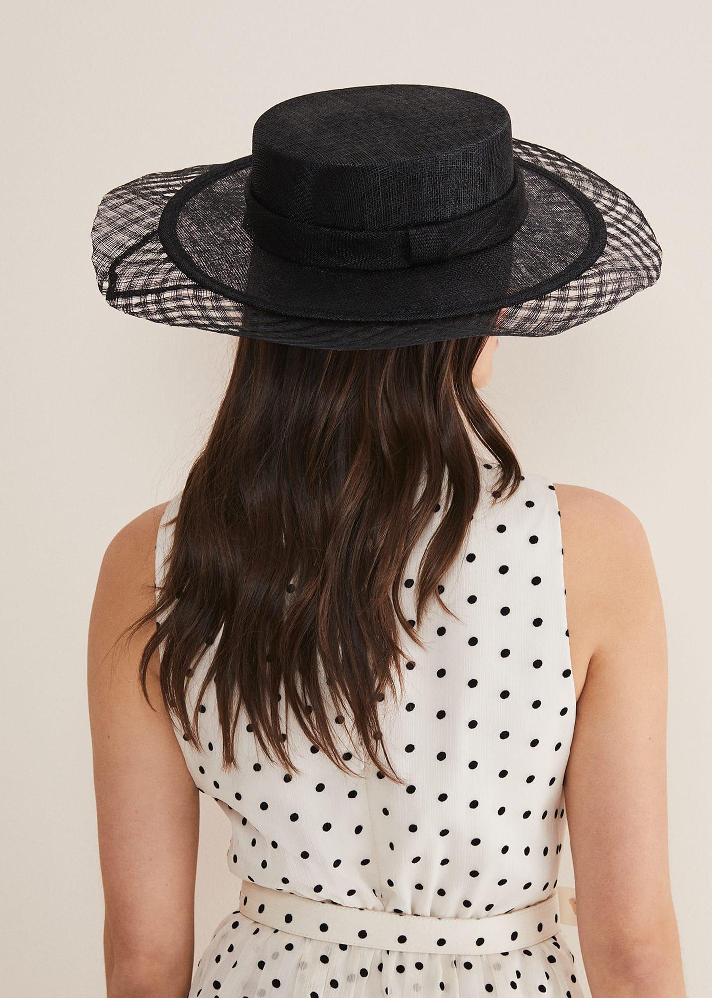 Lattice Trim Boater Fascinator