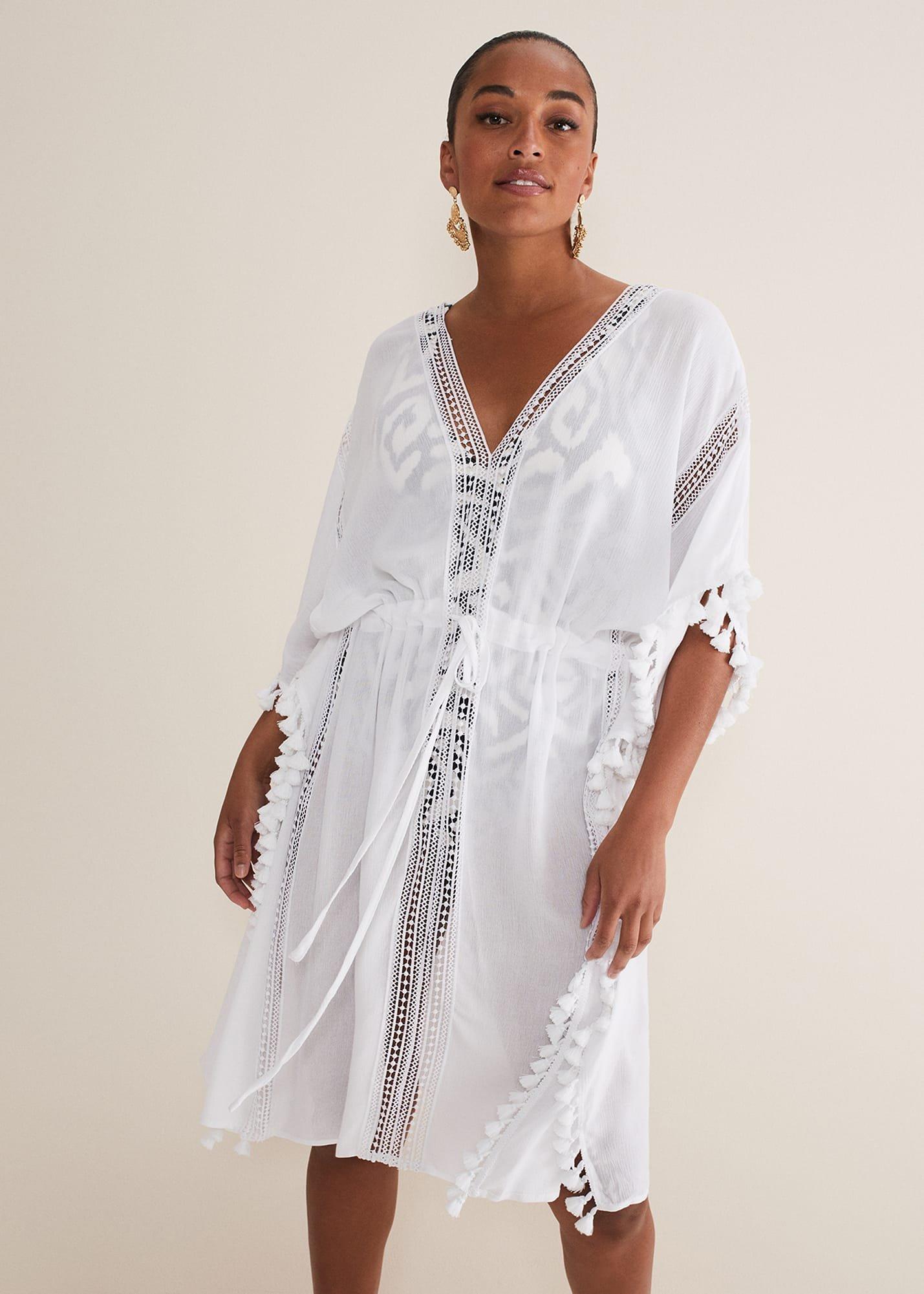 Tassle Trim Kaftan
