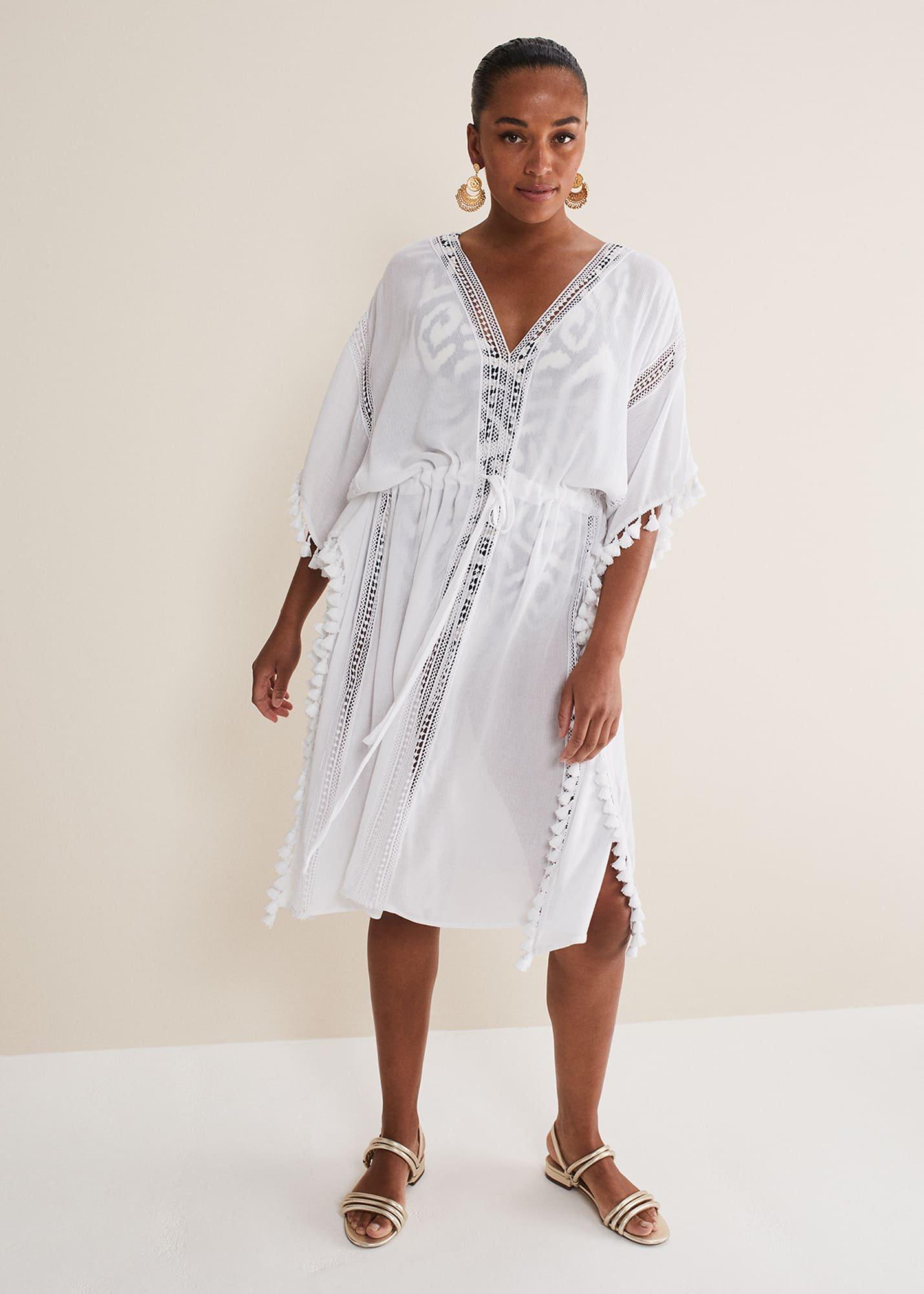 Tassle Trim Kaftan