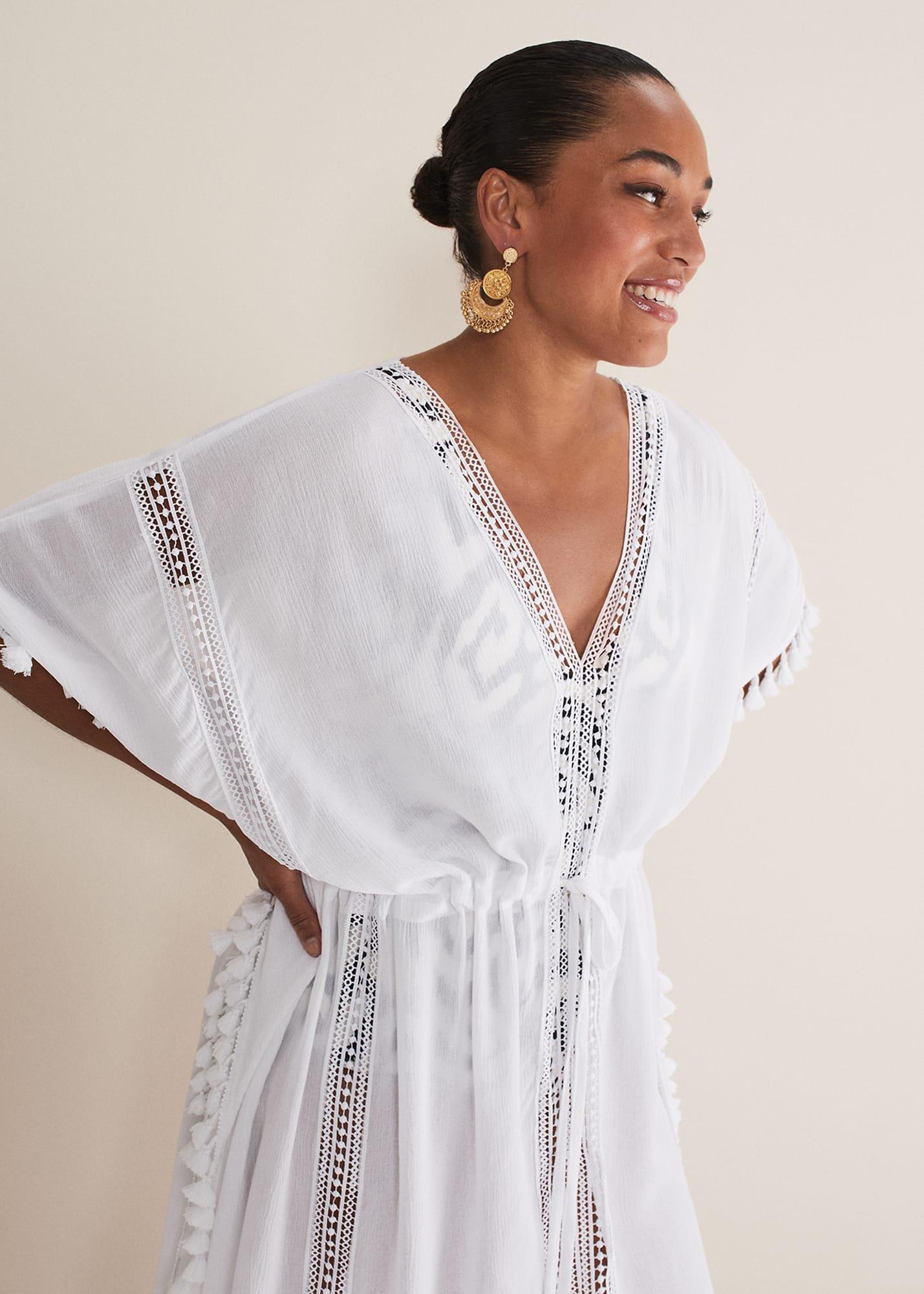 Tassle Trim Kaftan