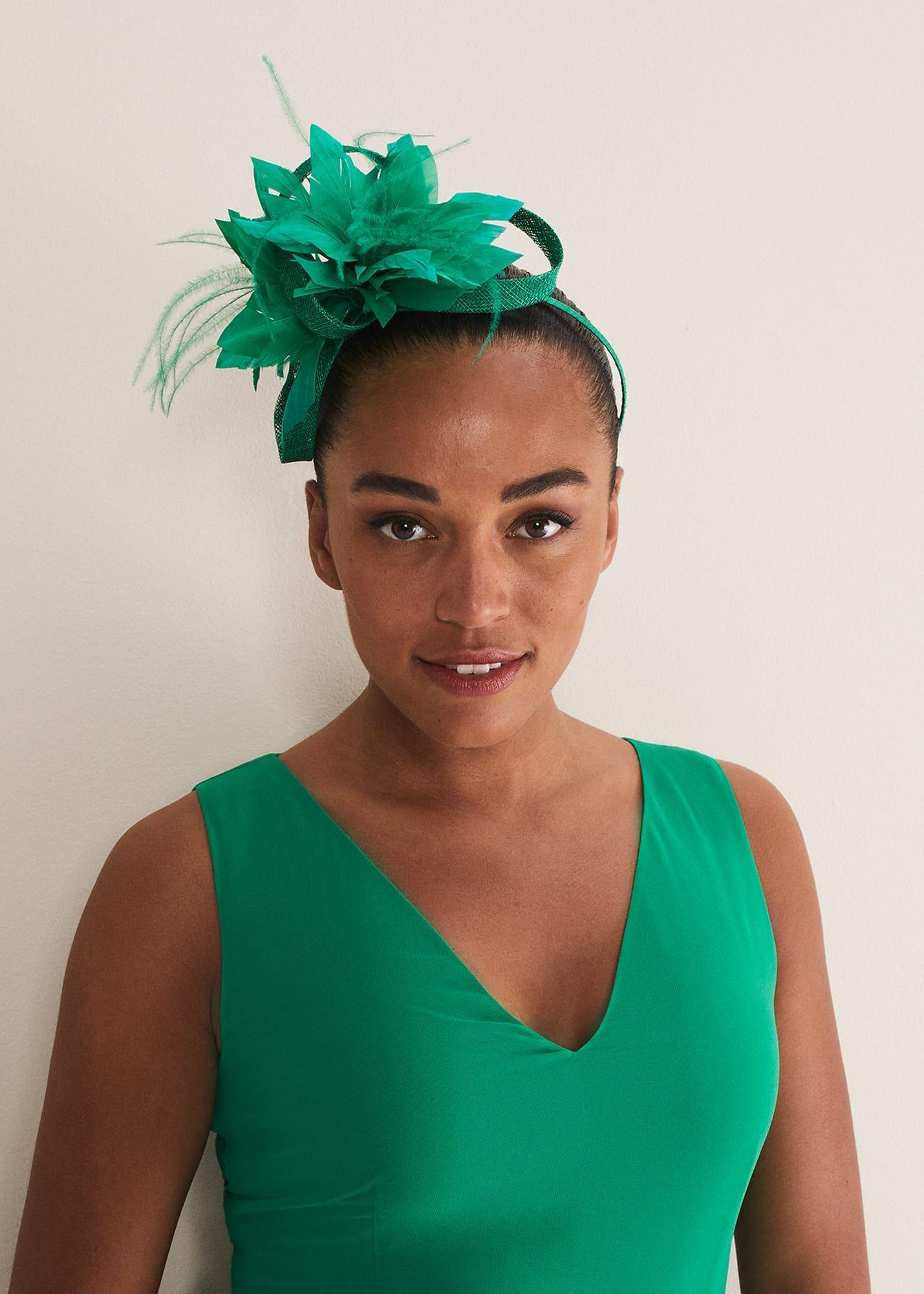 Green Flower Headband