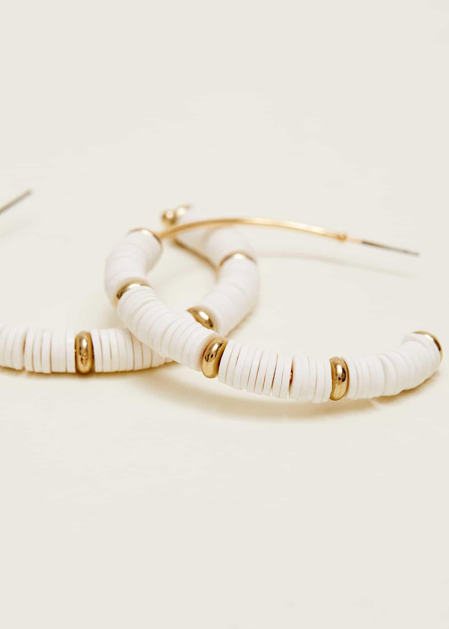 Beaded Hoop Earrings