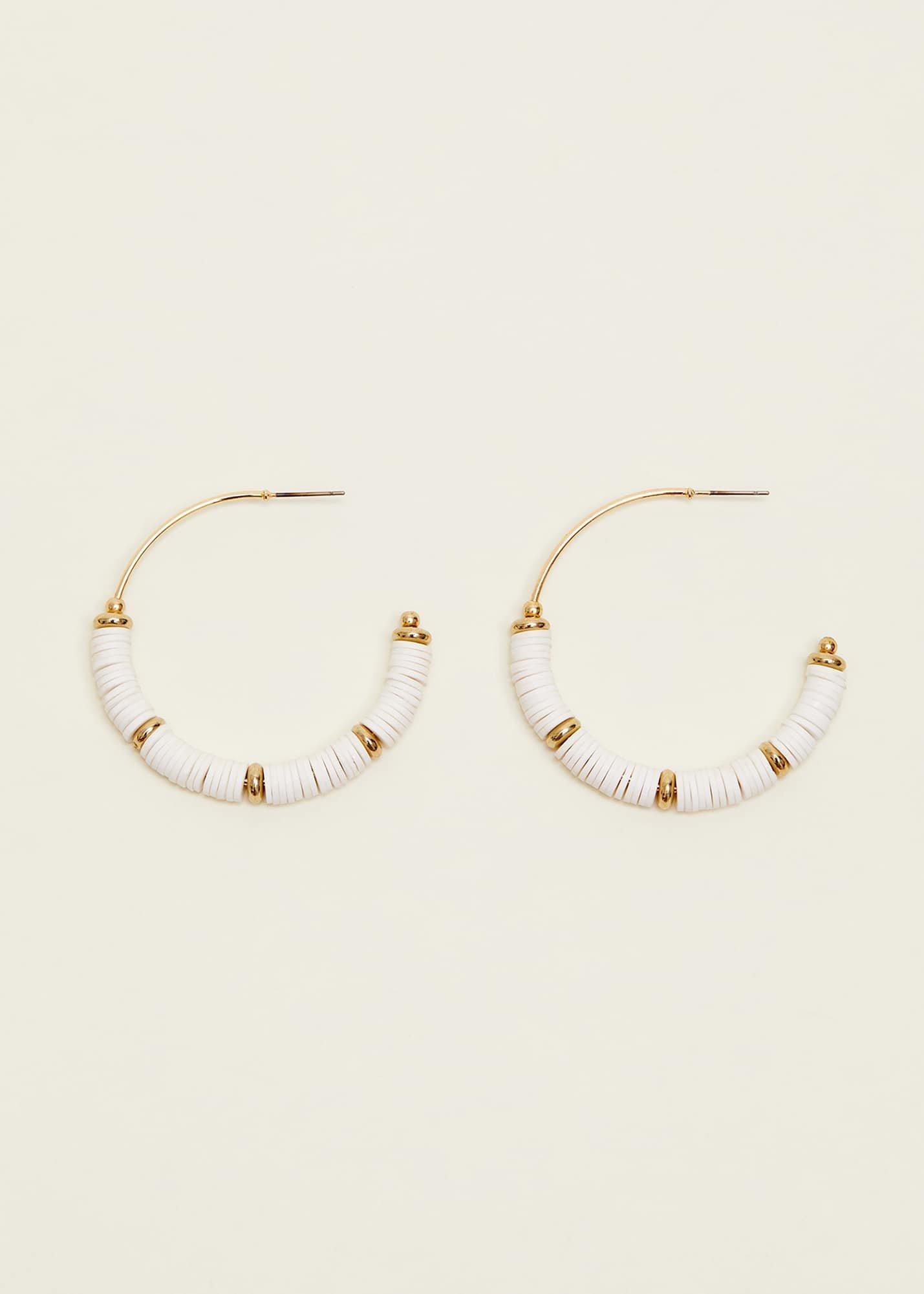 Beaded Hoop Earrings