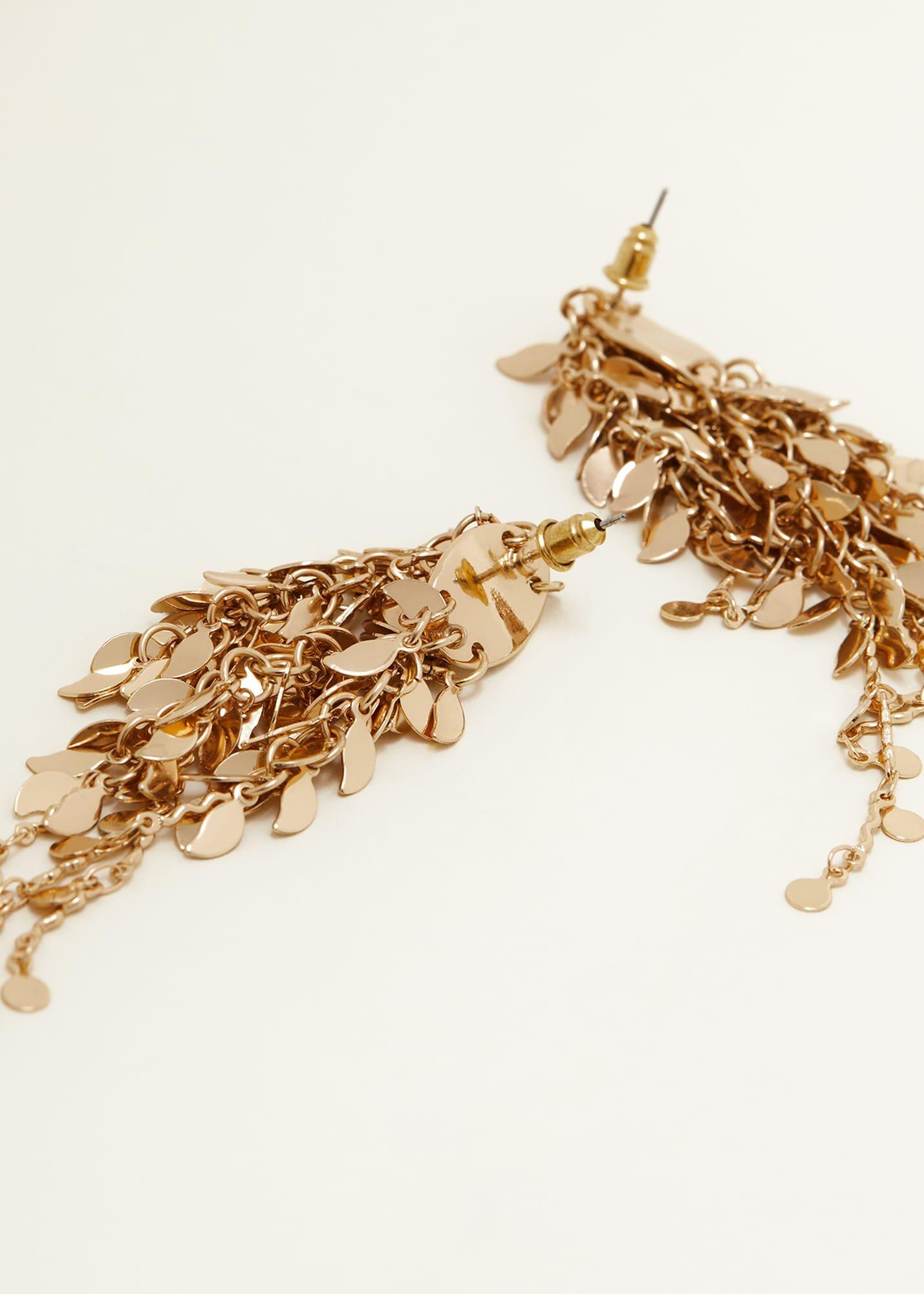 Cluster Leaf Drop Earring