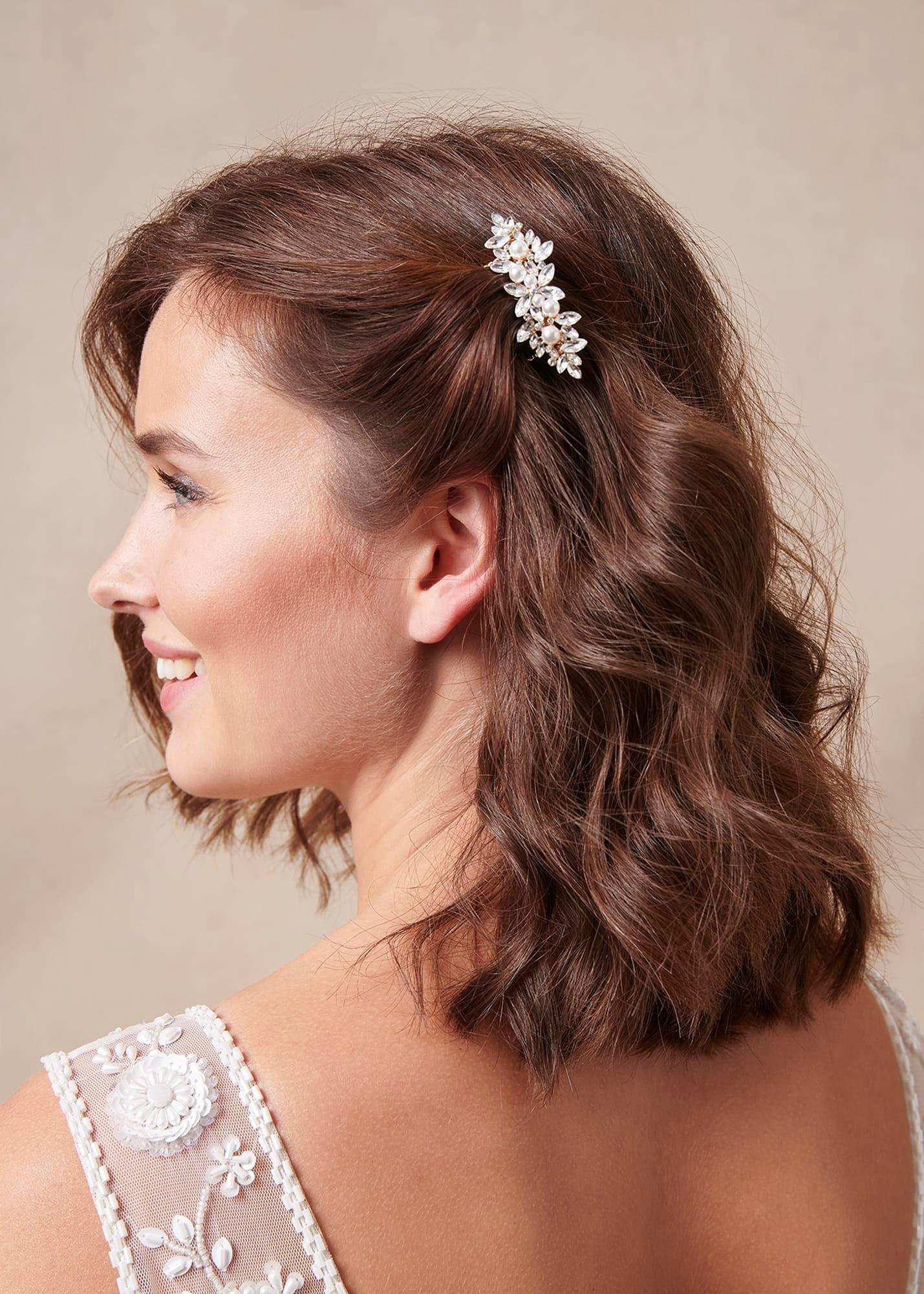 Pearl And Stone Hair Comb