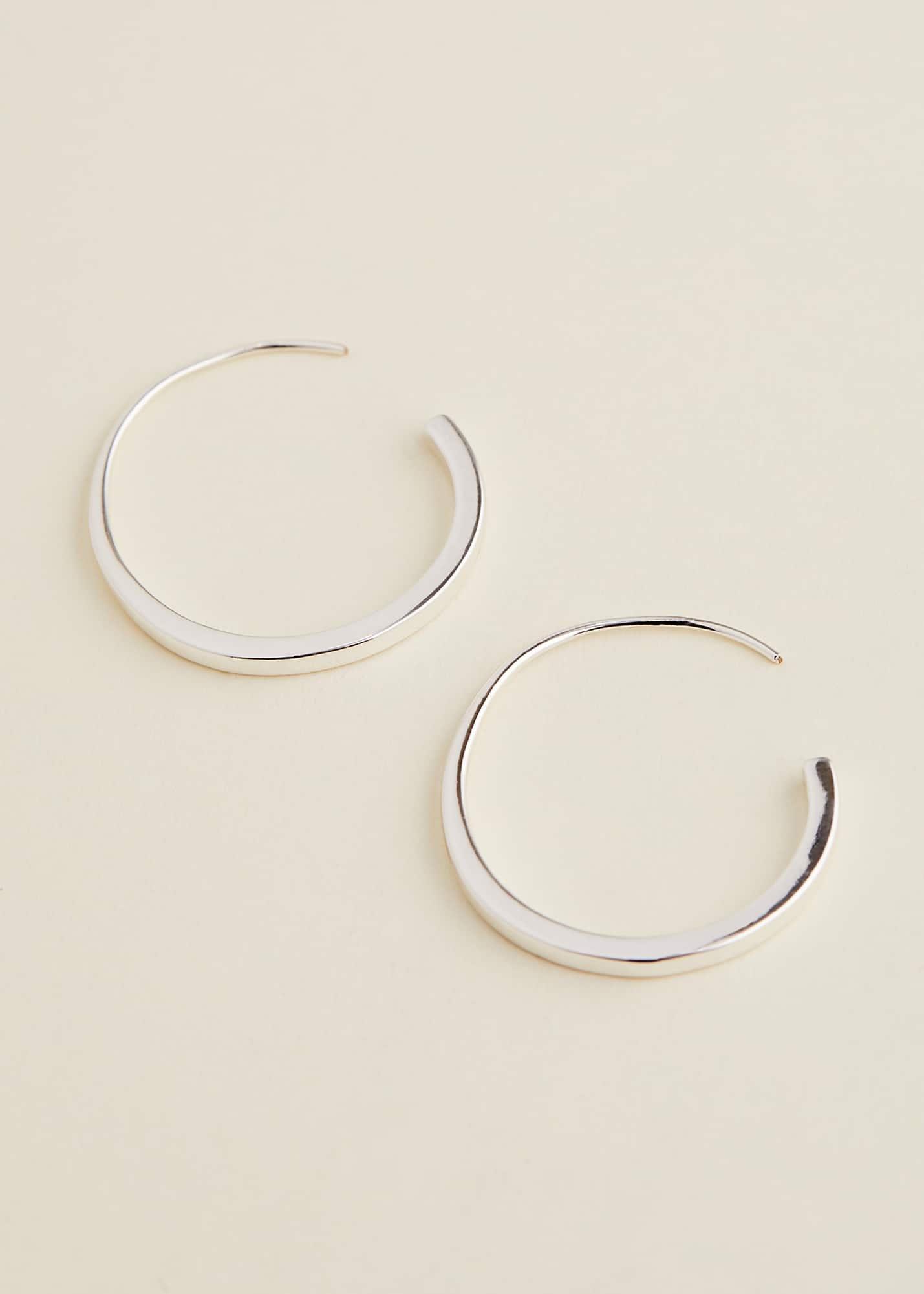 Silver Hoop Earrings