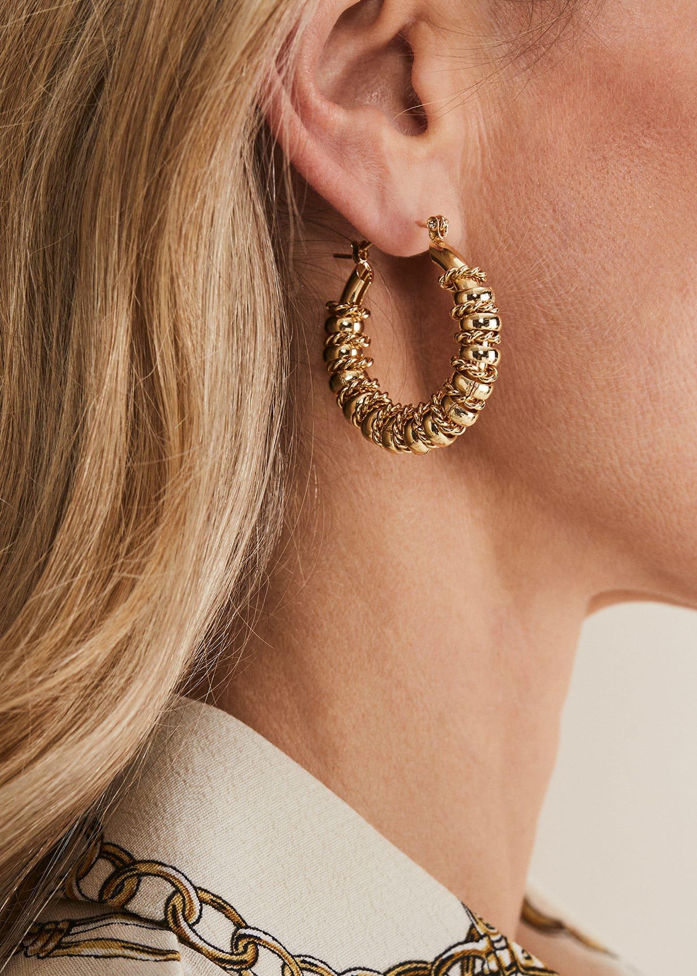 Chunky Ring Hoop Earring