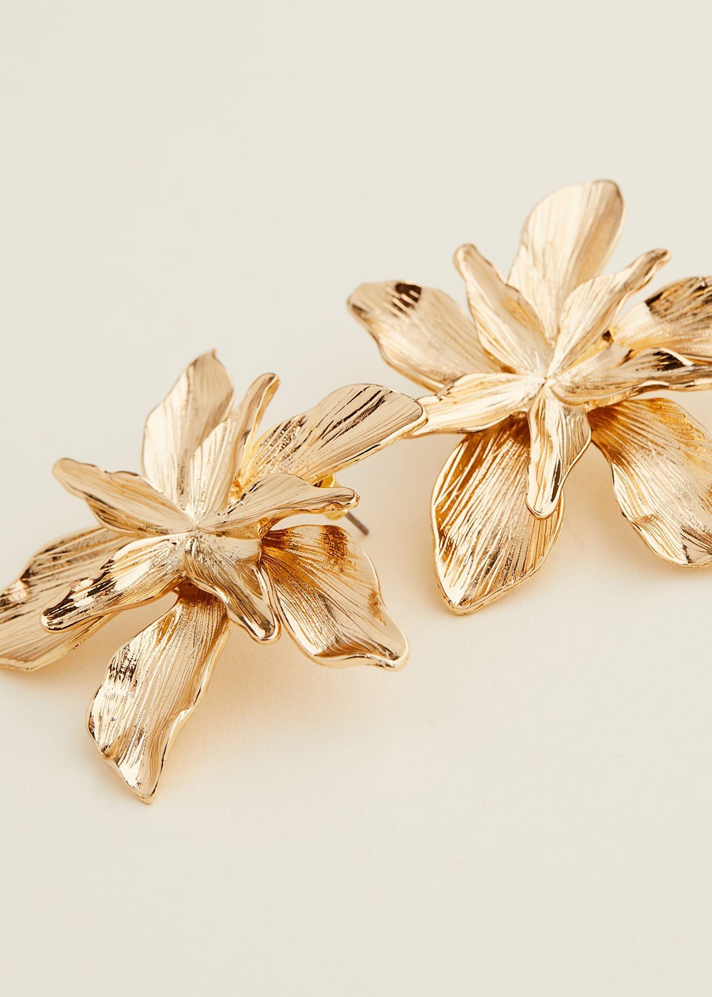 Statement Flower Stud Earring