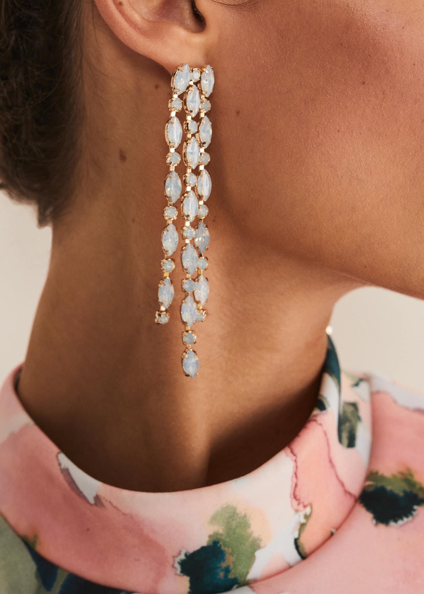 Stone Statement Drop Earring