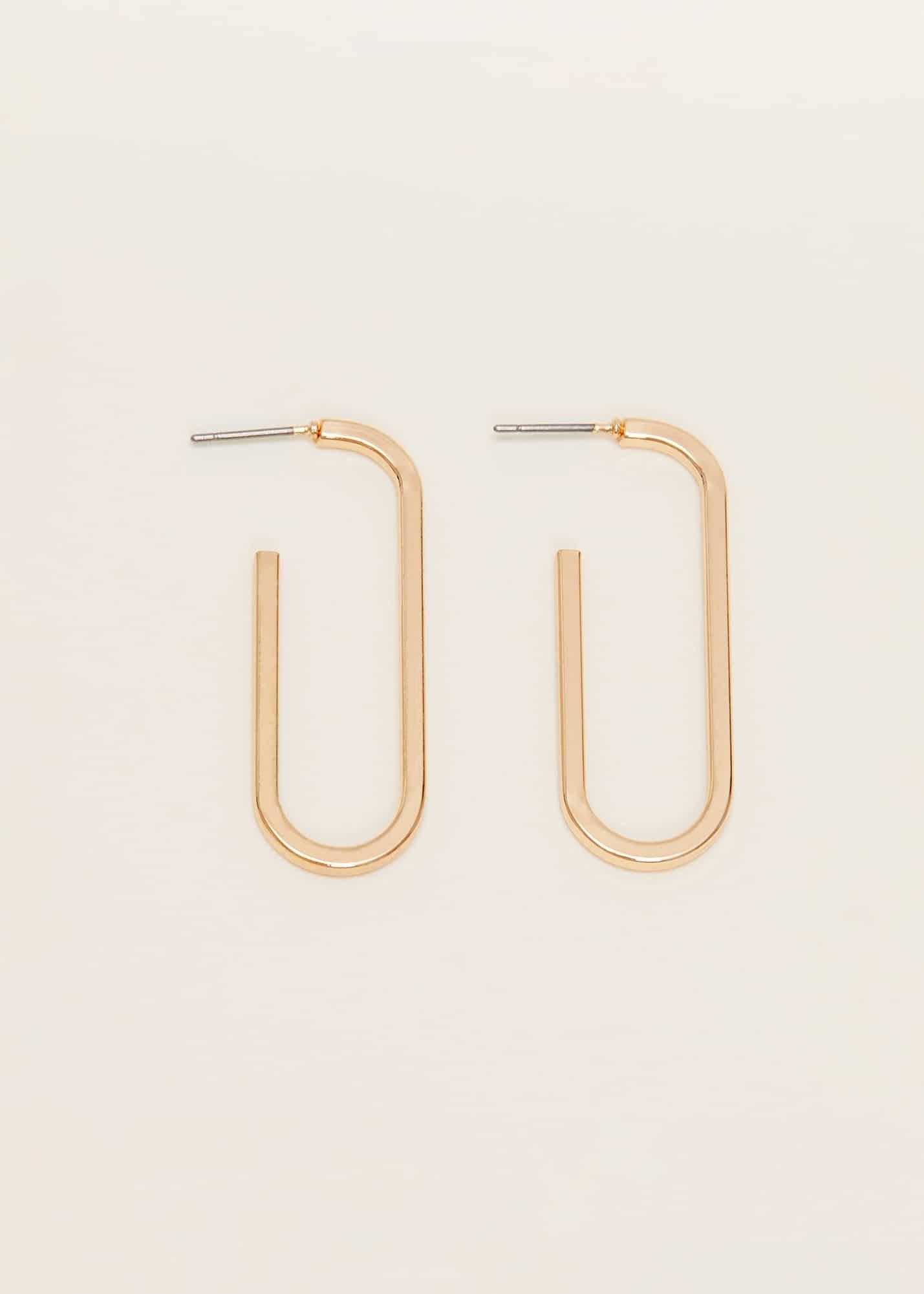 Oval Hoop Earring