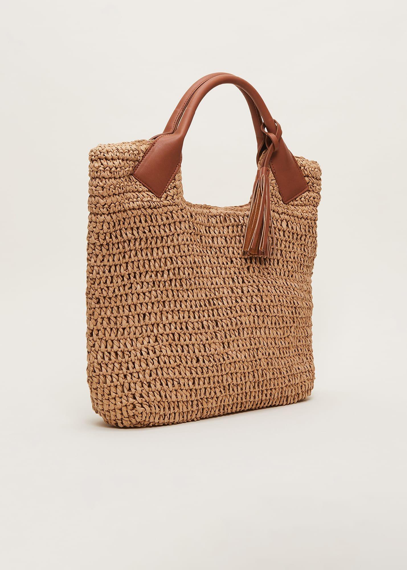 Raffia Shopper Bag