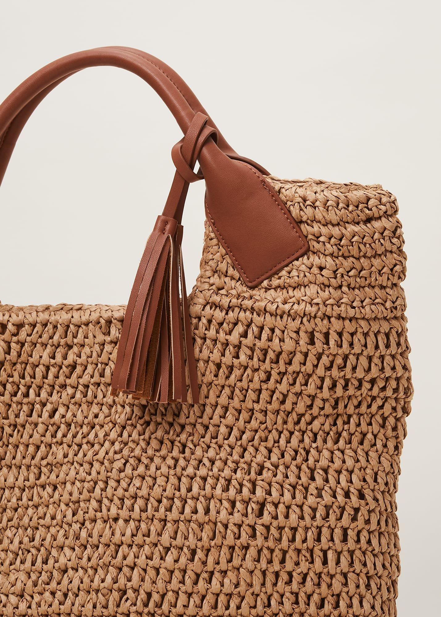 Raffia Shopper Bag