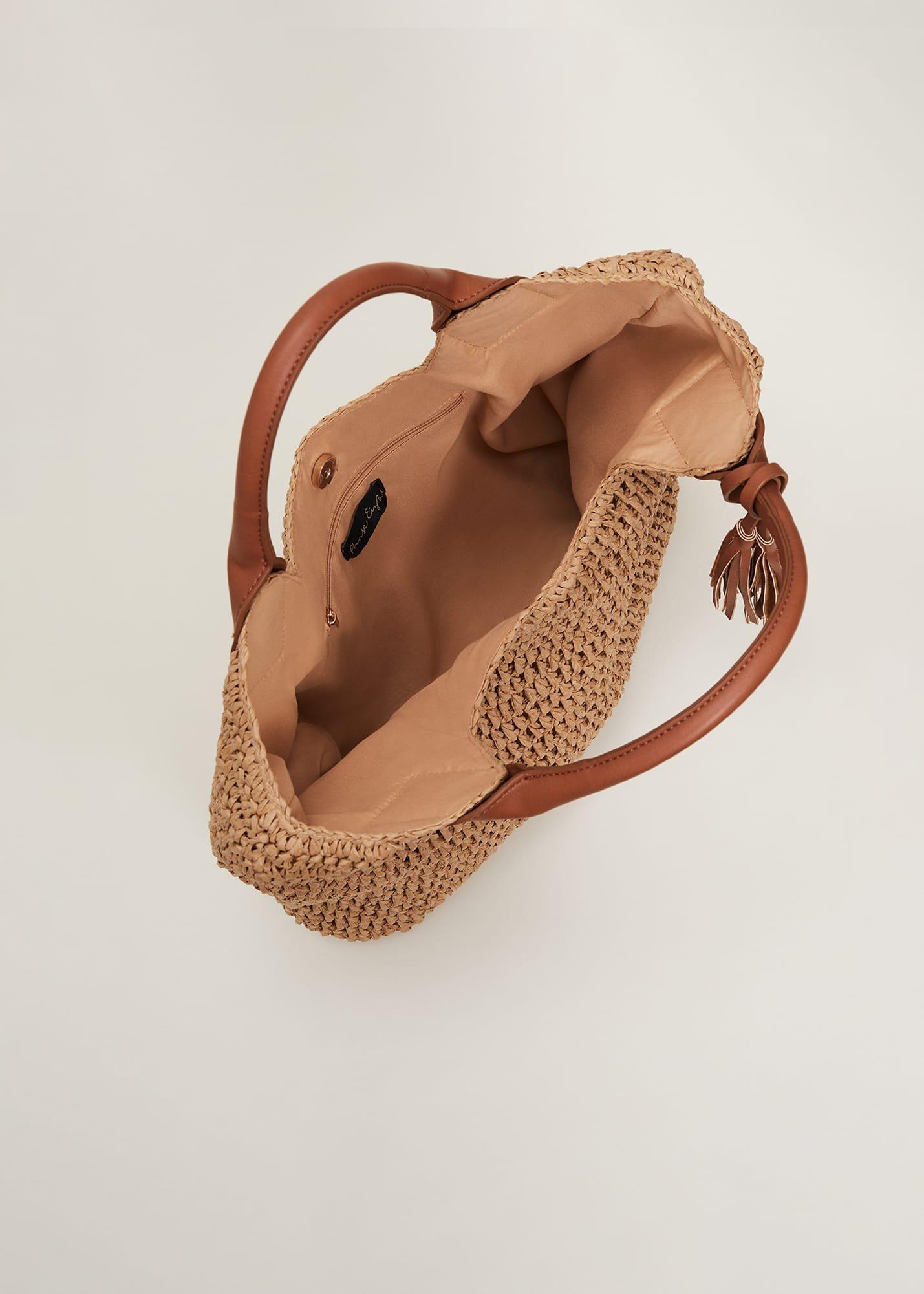 Raffia Shopper Bag
