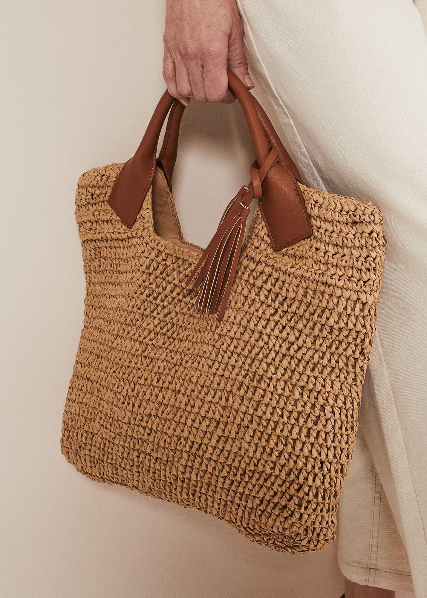 Raffia Shopper Bag