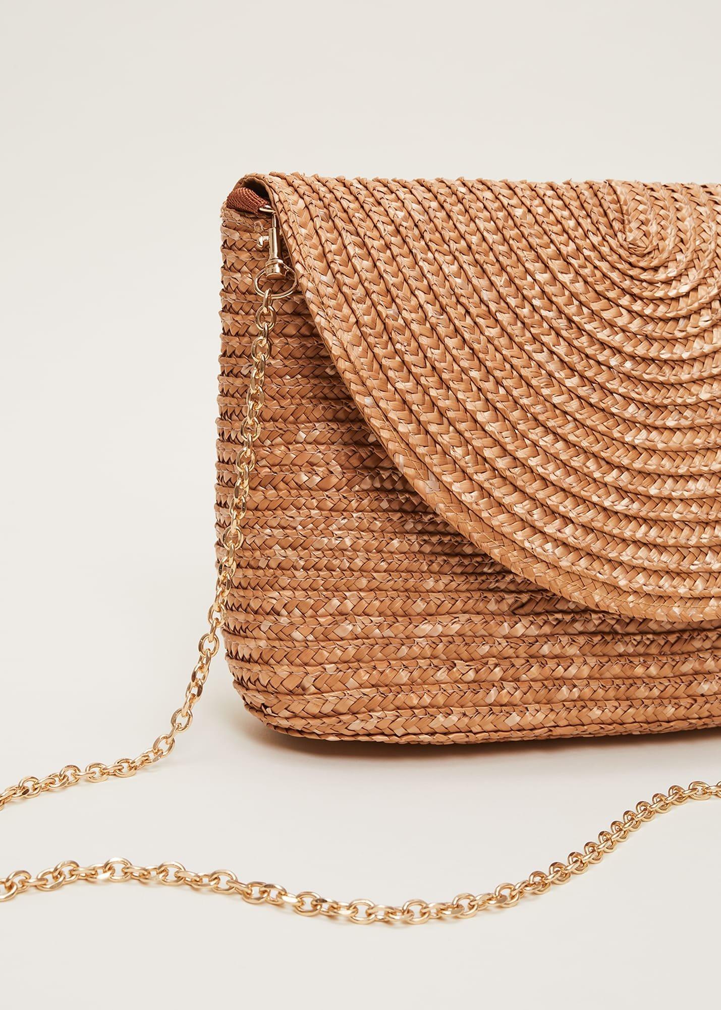 Straw Clutch Bag