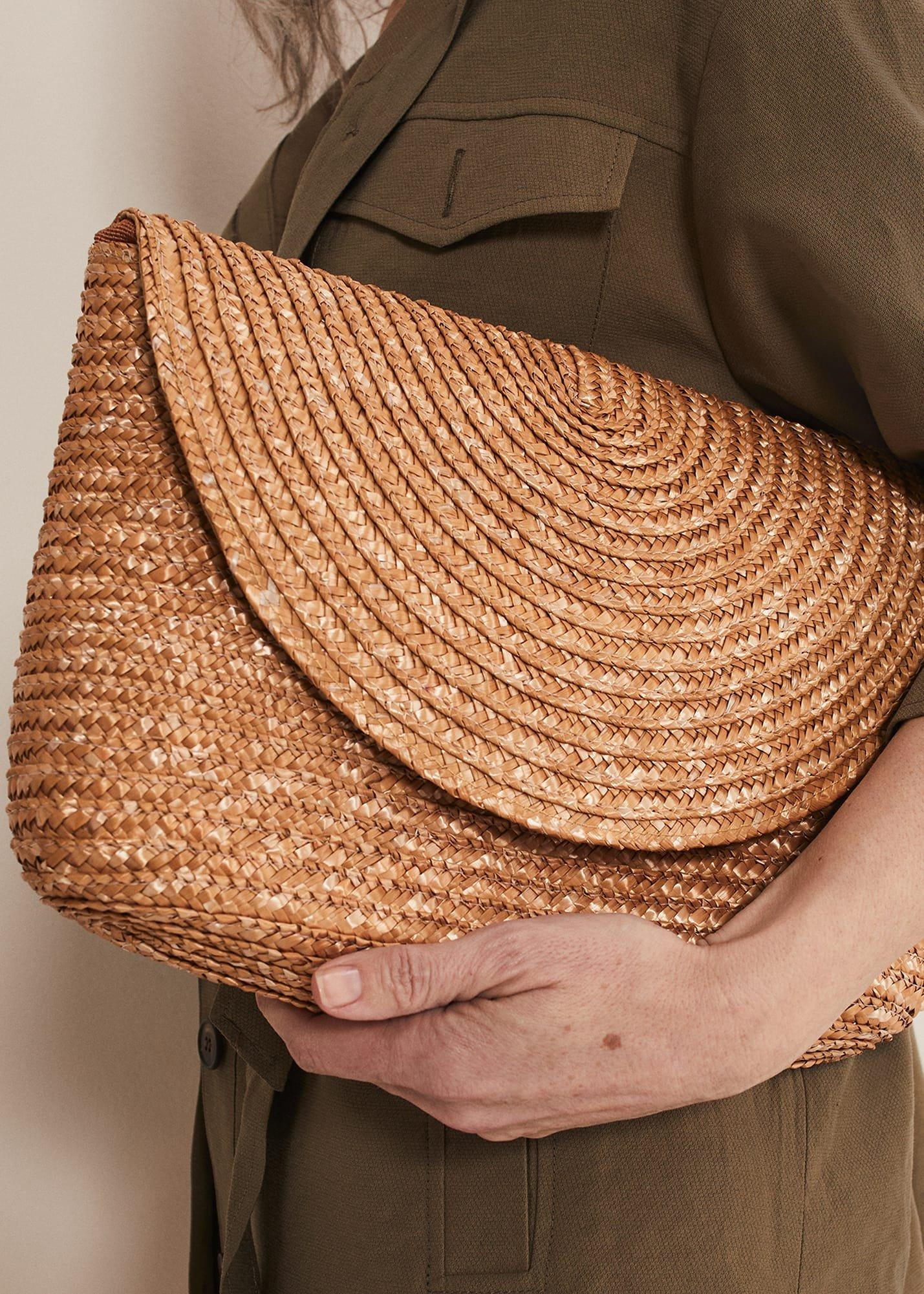 Straw Clutch Bag