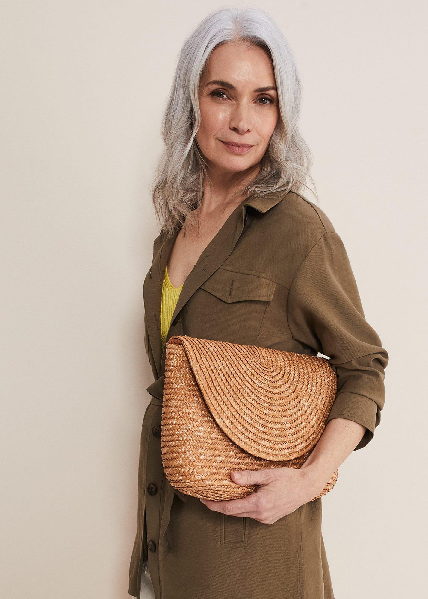 Straw Clutch Bag