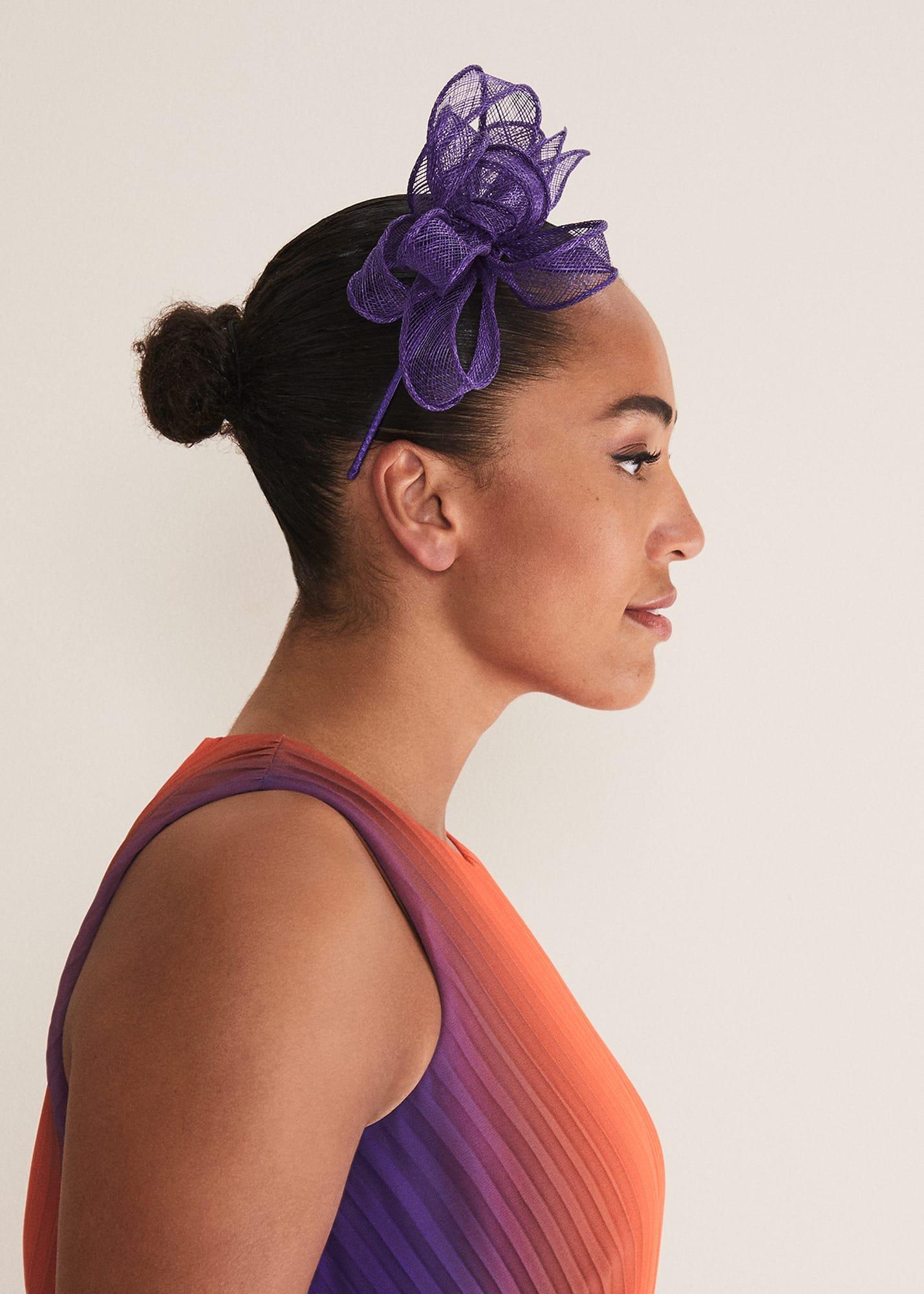 Purple Bow Headband