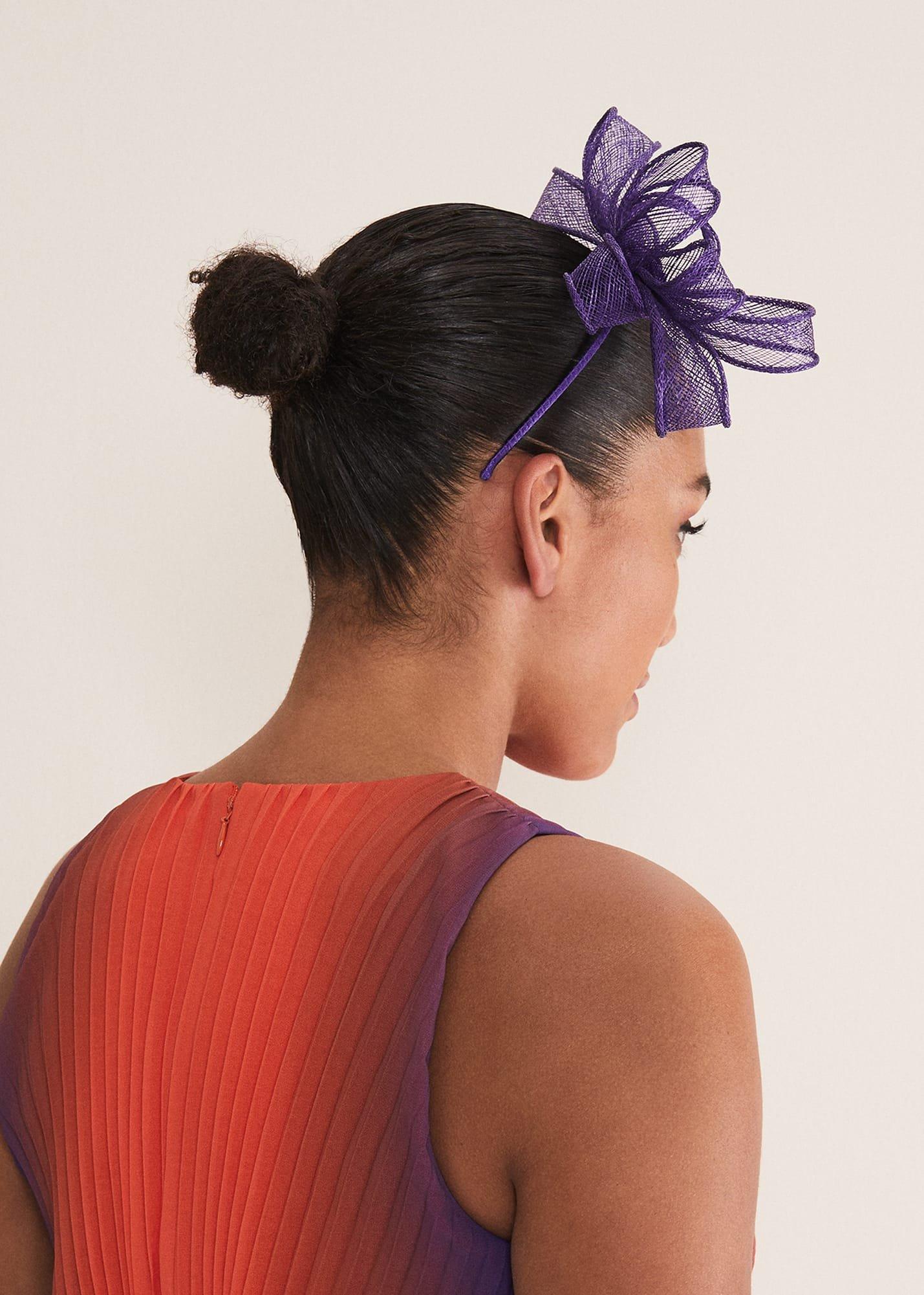 Purple Bow Headband