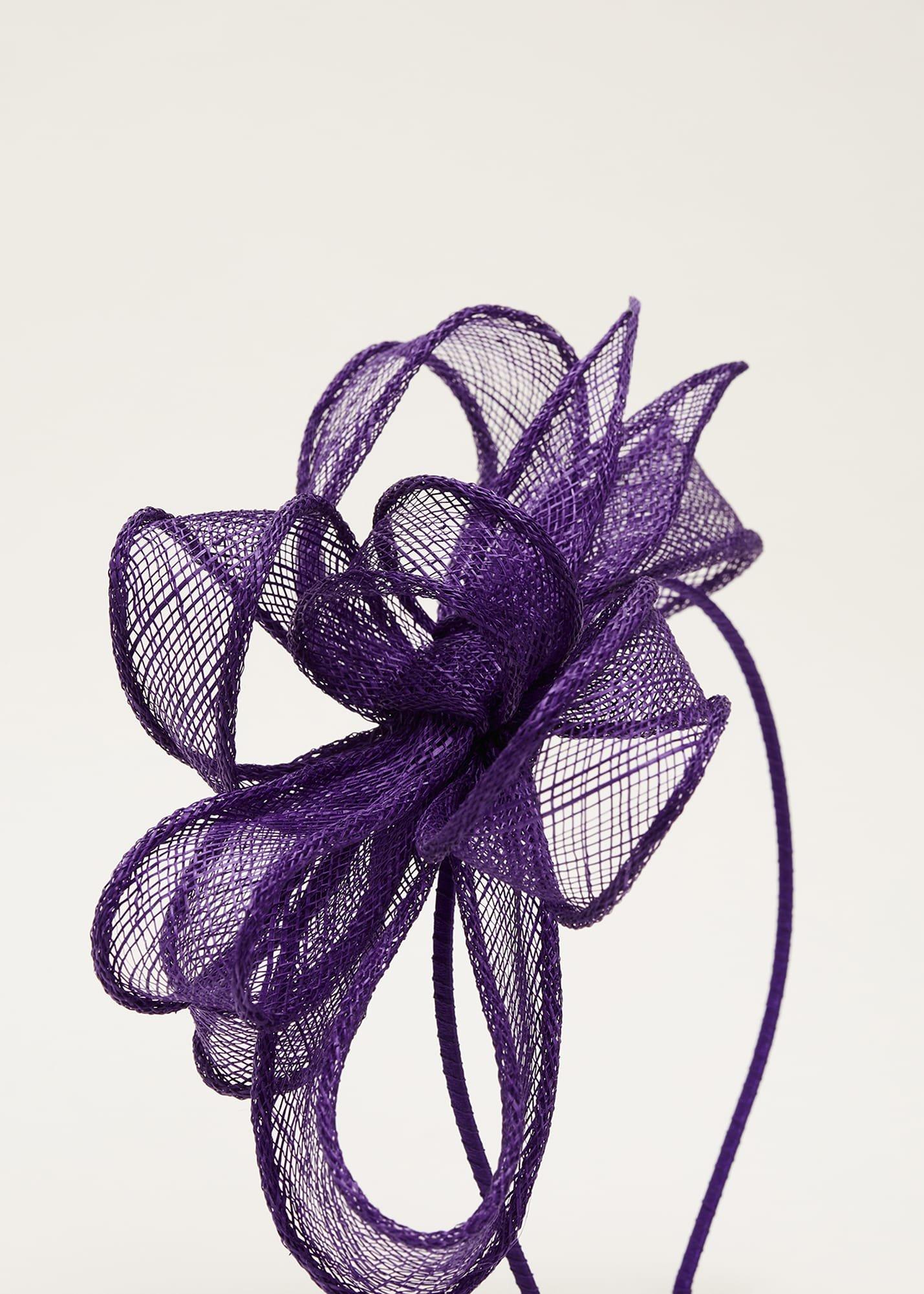Purple Bow Headband