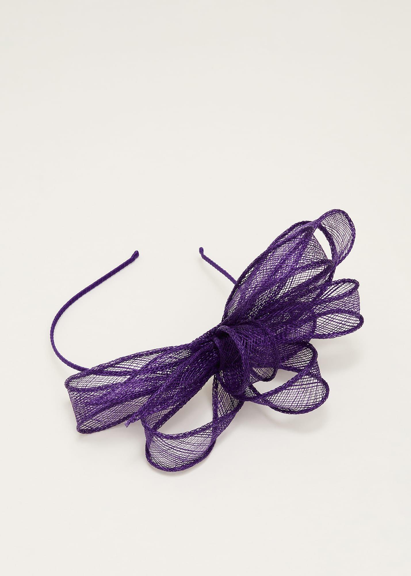 Purple Bow Headband