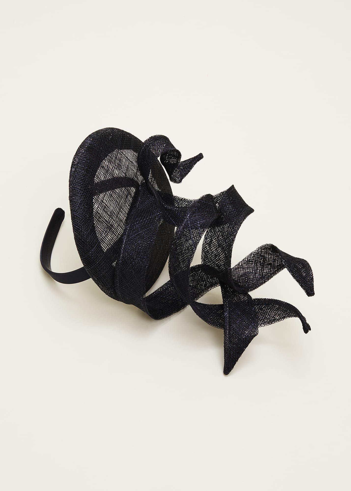 Navy Pillbox Fascinator