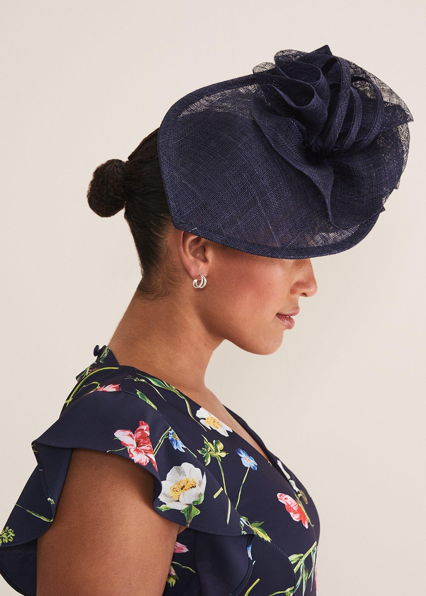 Navy Fascinator