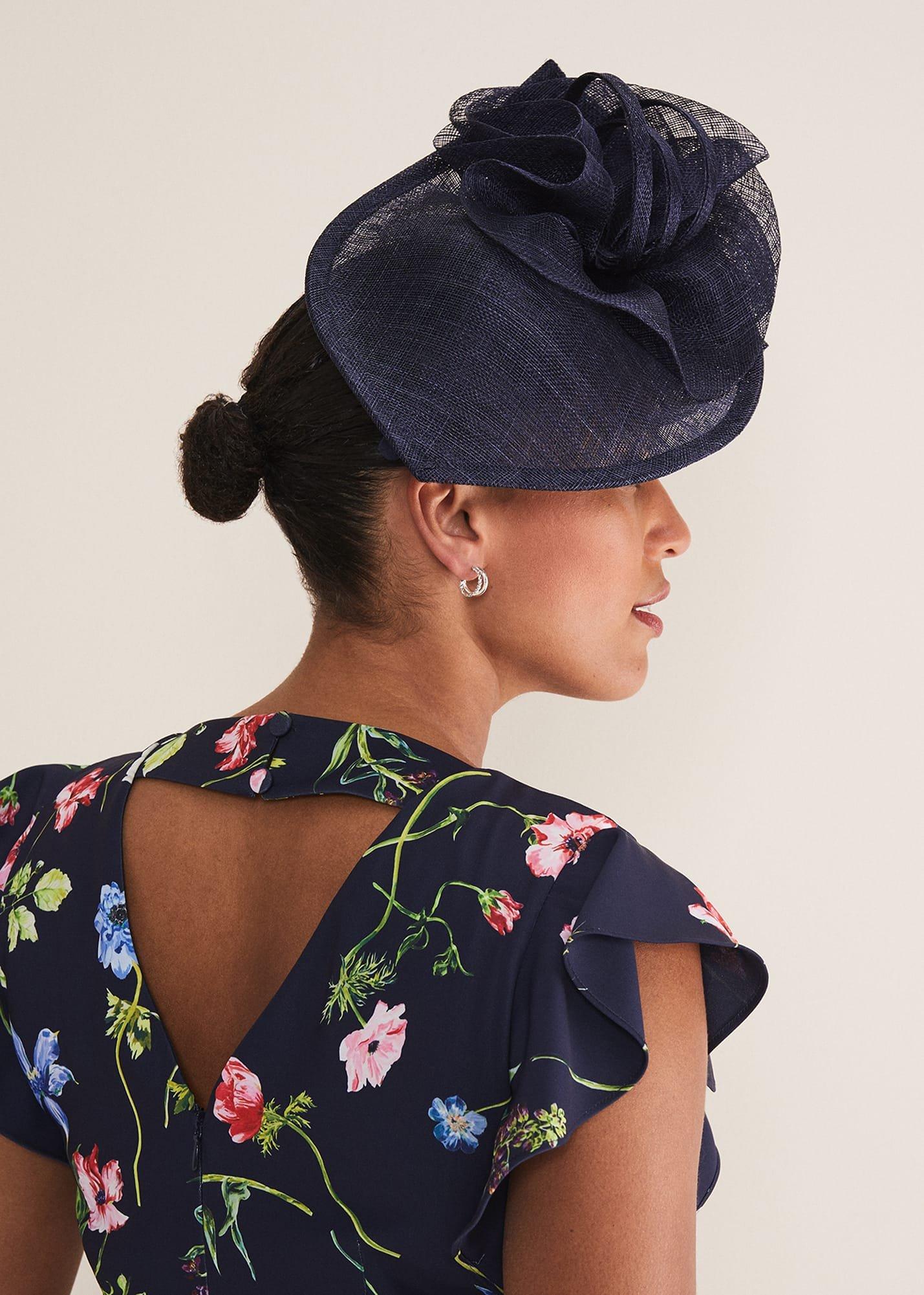 Navy Fascinator