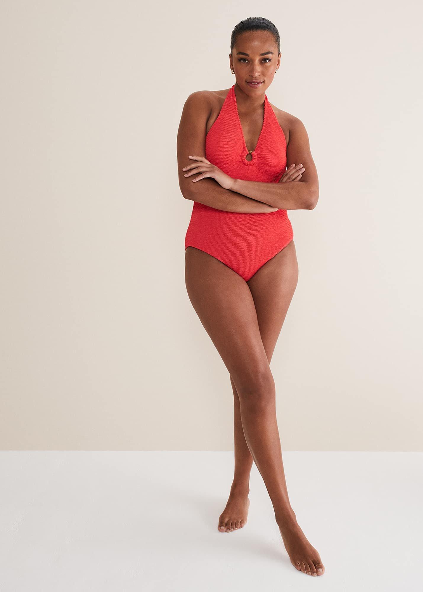 Red Halterneck Swimsuit