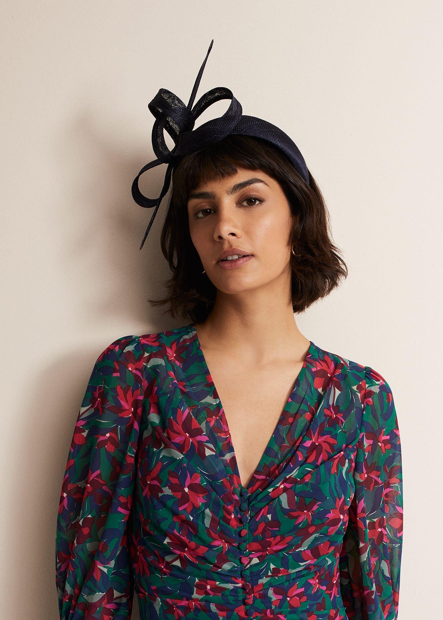 Navy Bow Headband