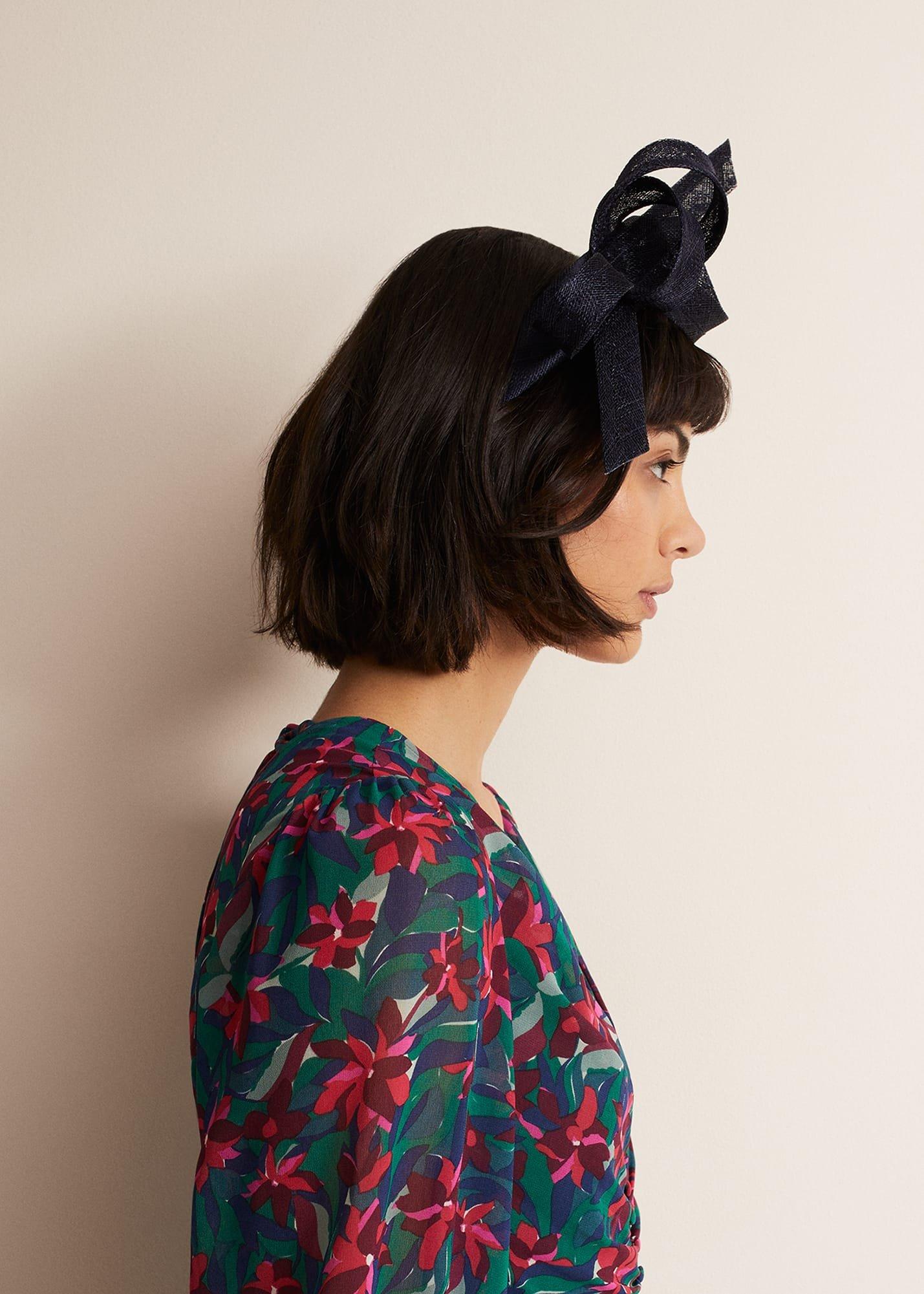 Navy Bow Headband