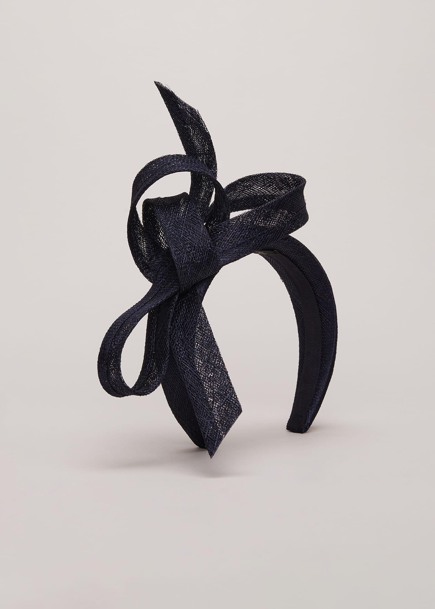 Navy Bow Headband