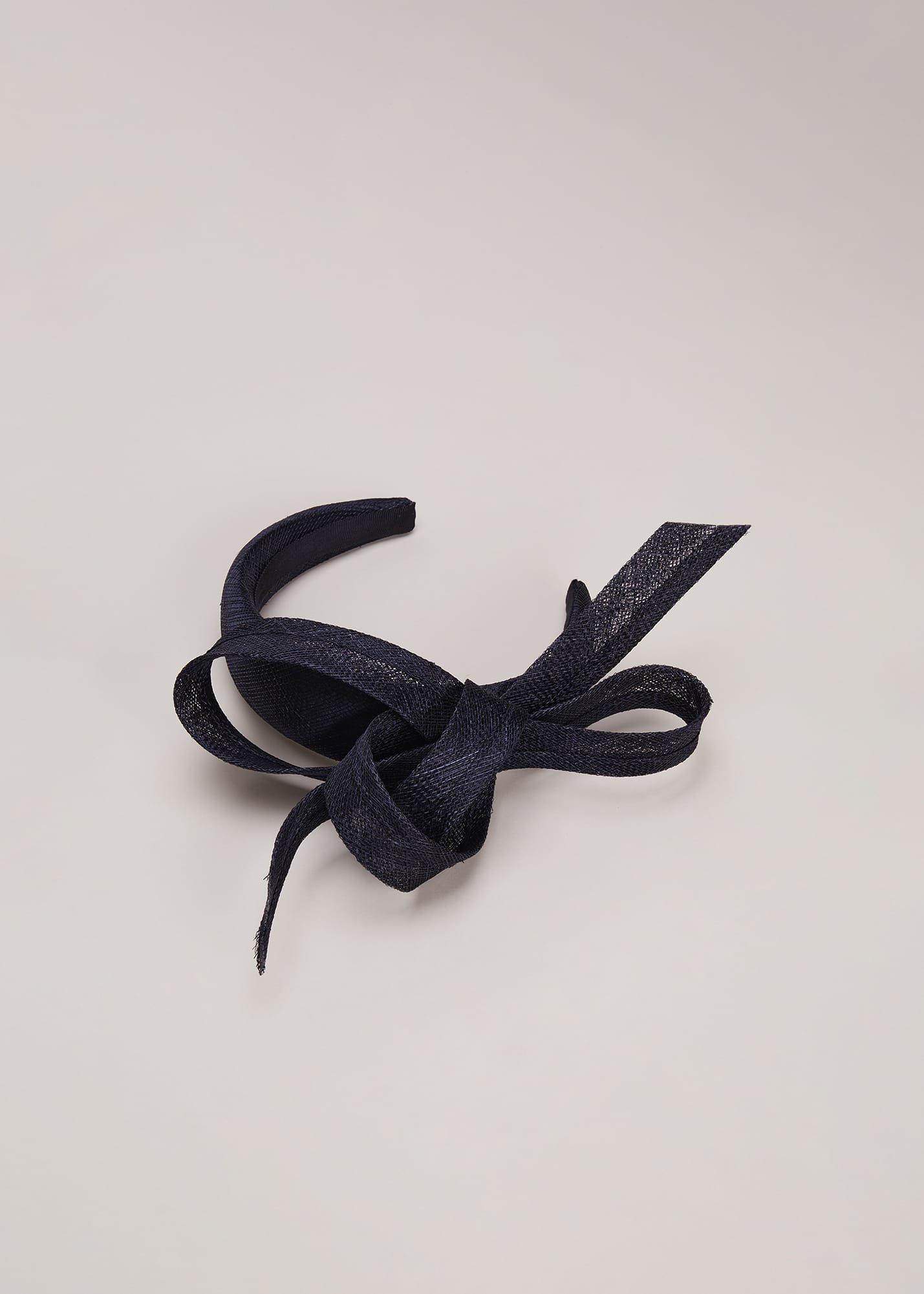 Navy Bow Headband
