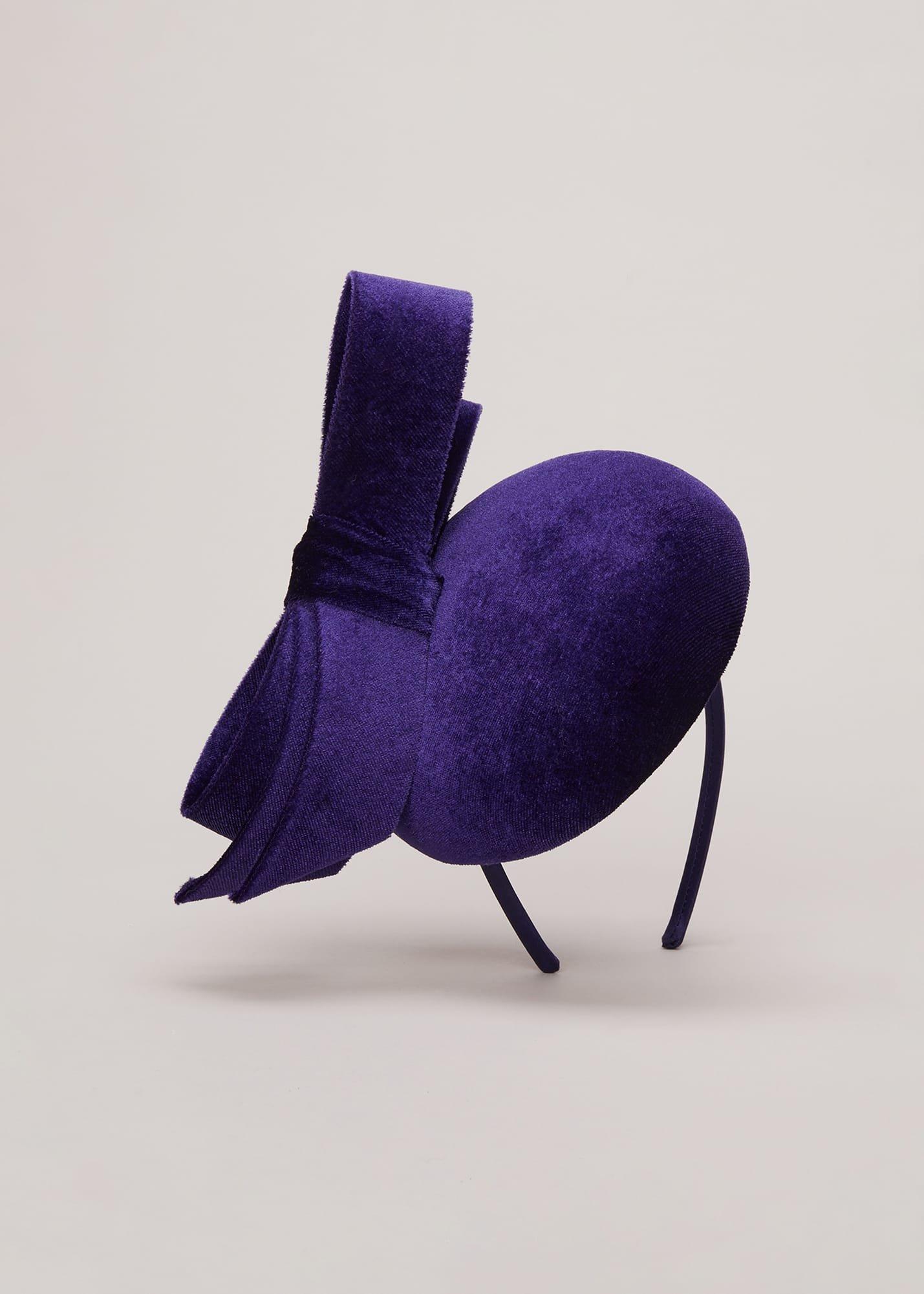Velvet Bow Pillbox Fascinator
