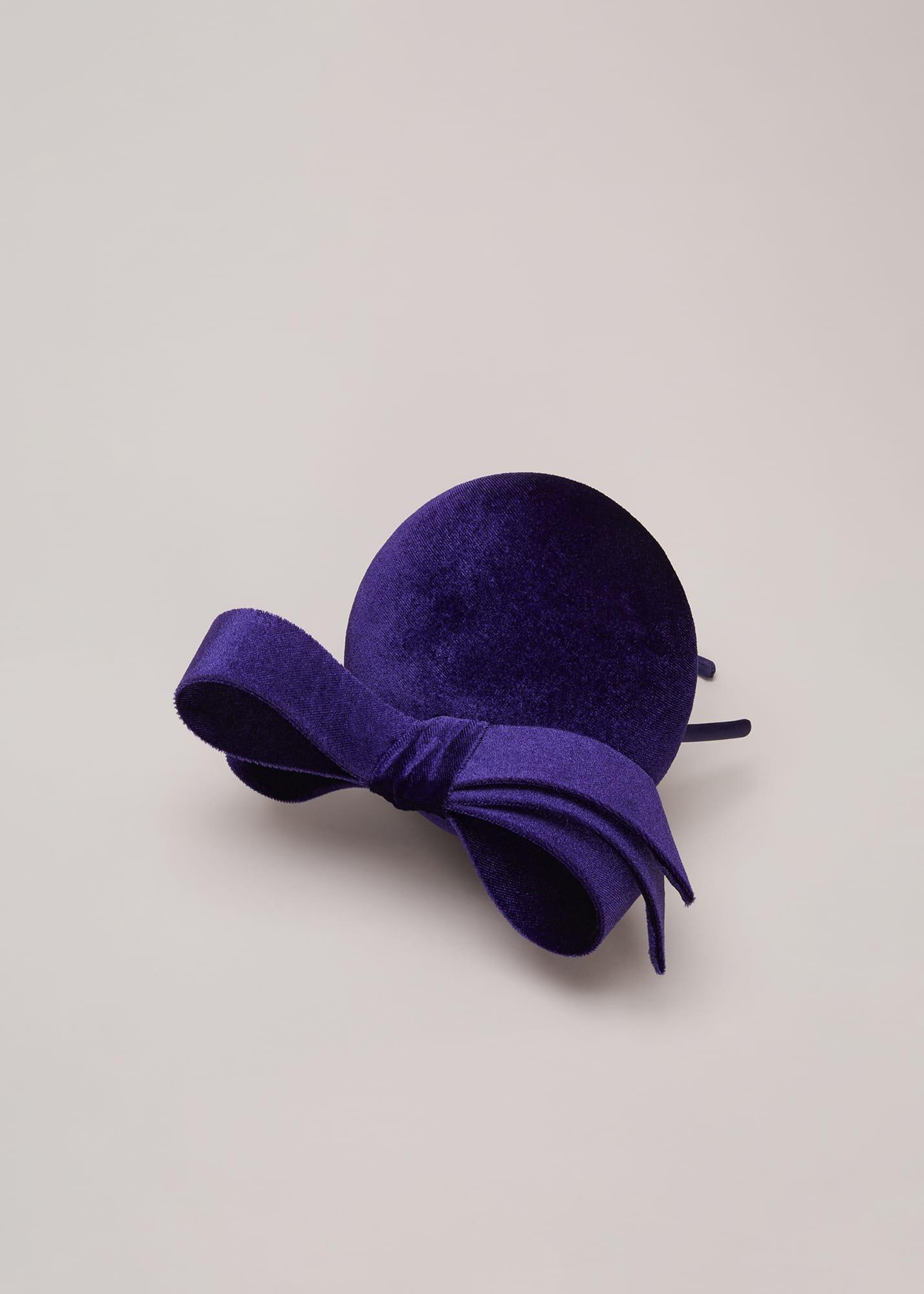 Velvet Bow Pillbox Fascinator
