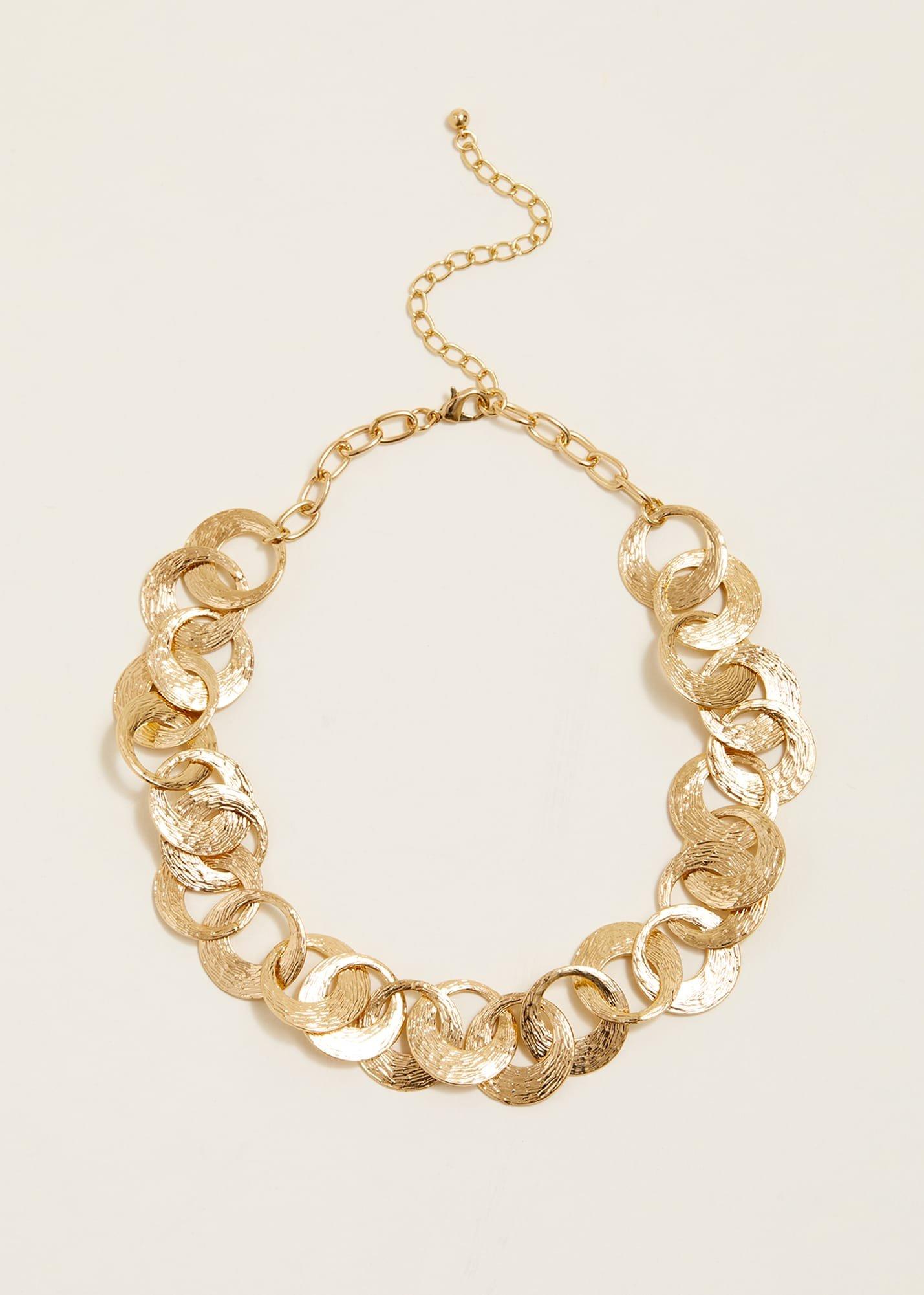 Gold Circle Necklace