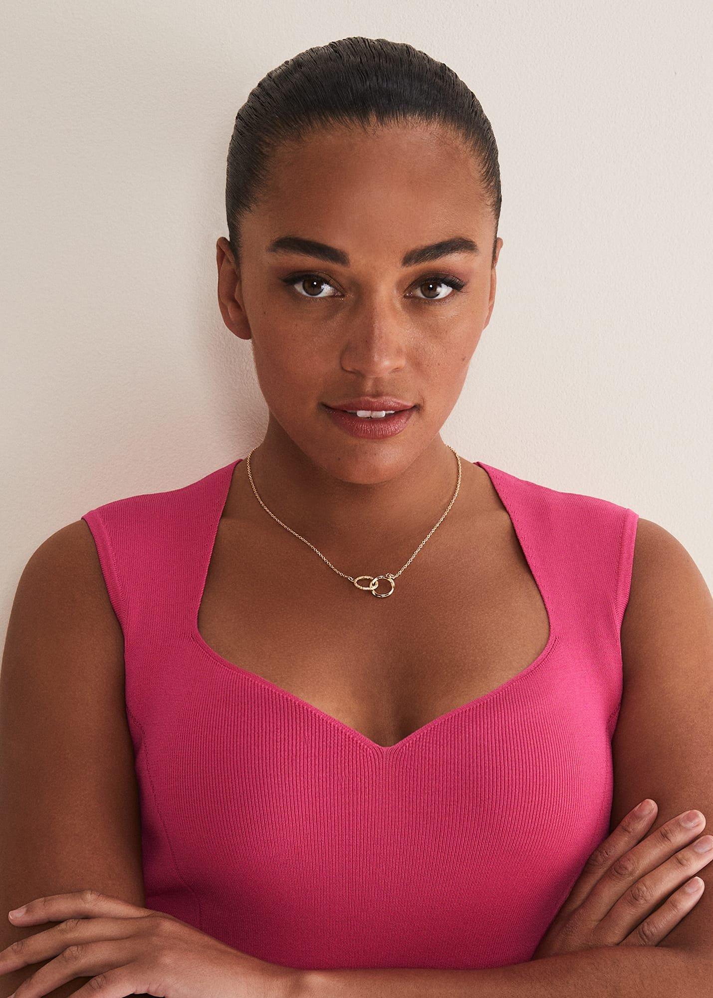 Gold Circle Necklace