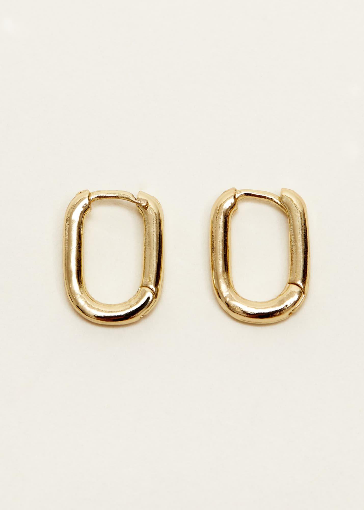Gold Huggie Hoop Earrings